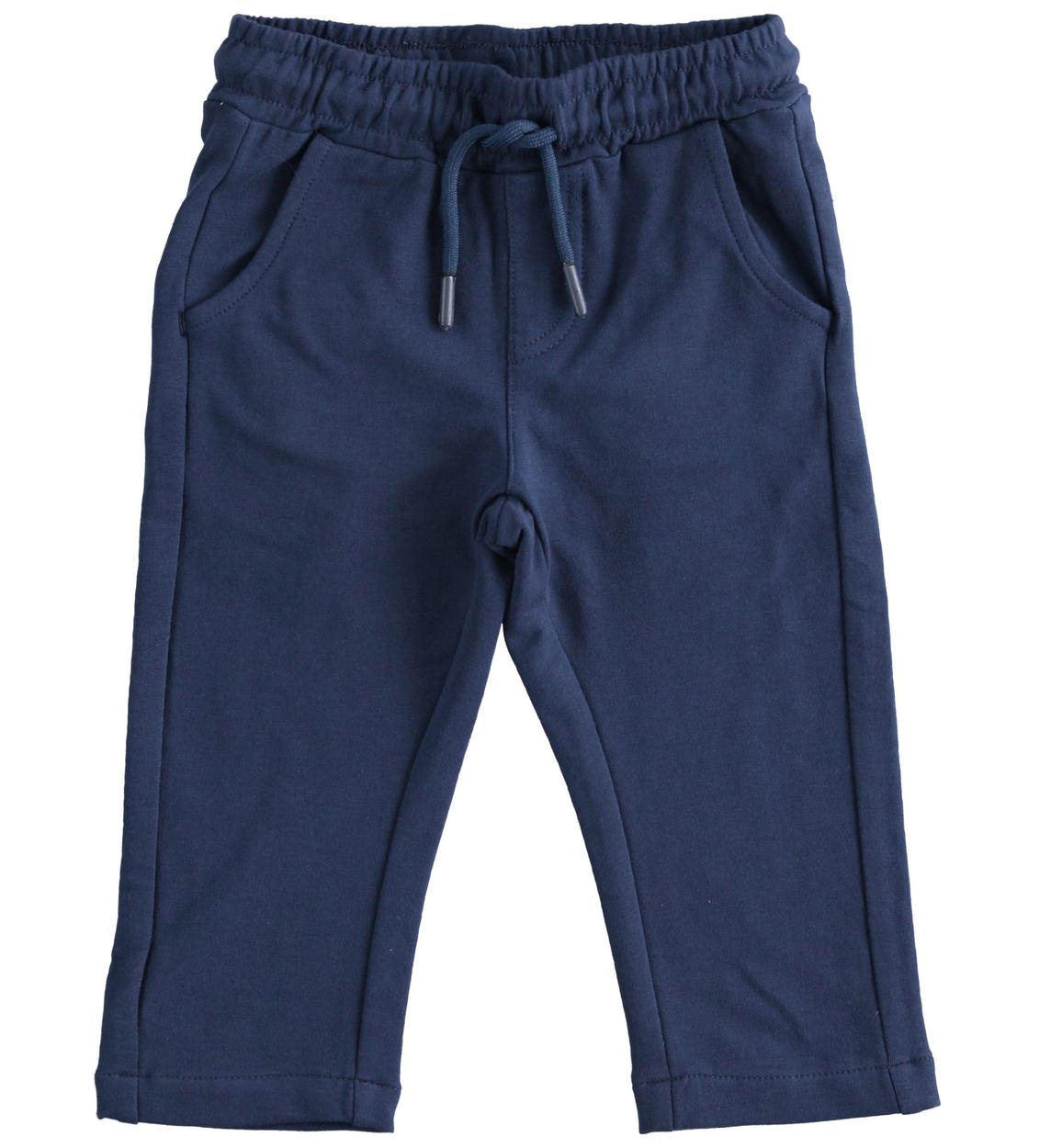 Pantalone in felpa stretch di cotone BLU Sarabanda