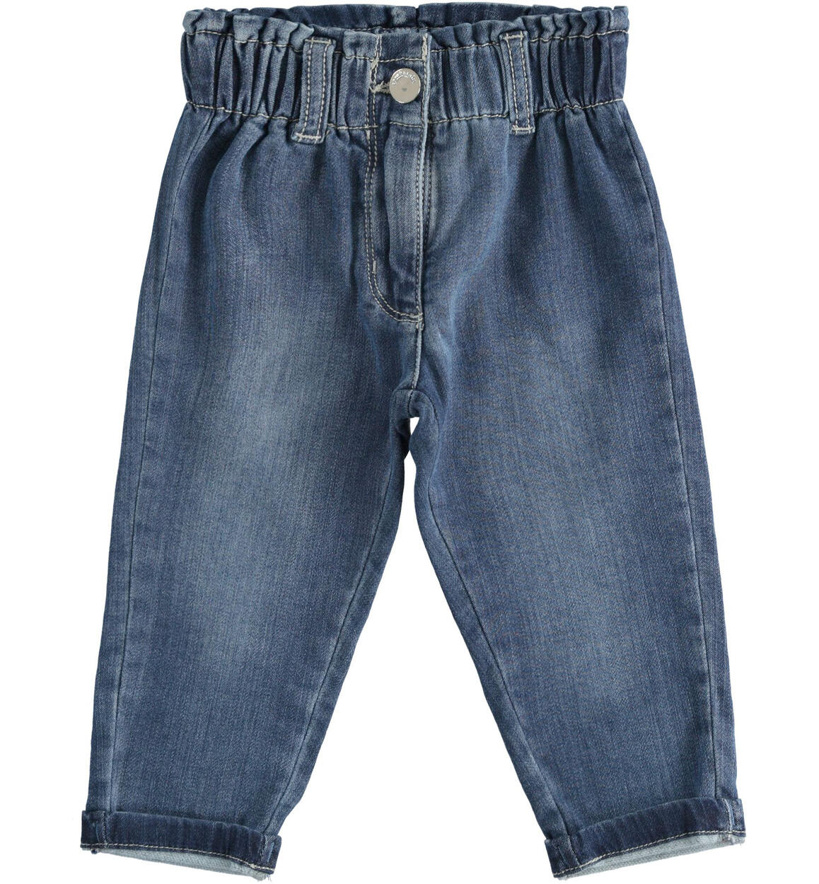 Jeans bambina con risvoltino BLU Sarabanda
