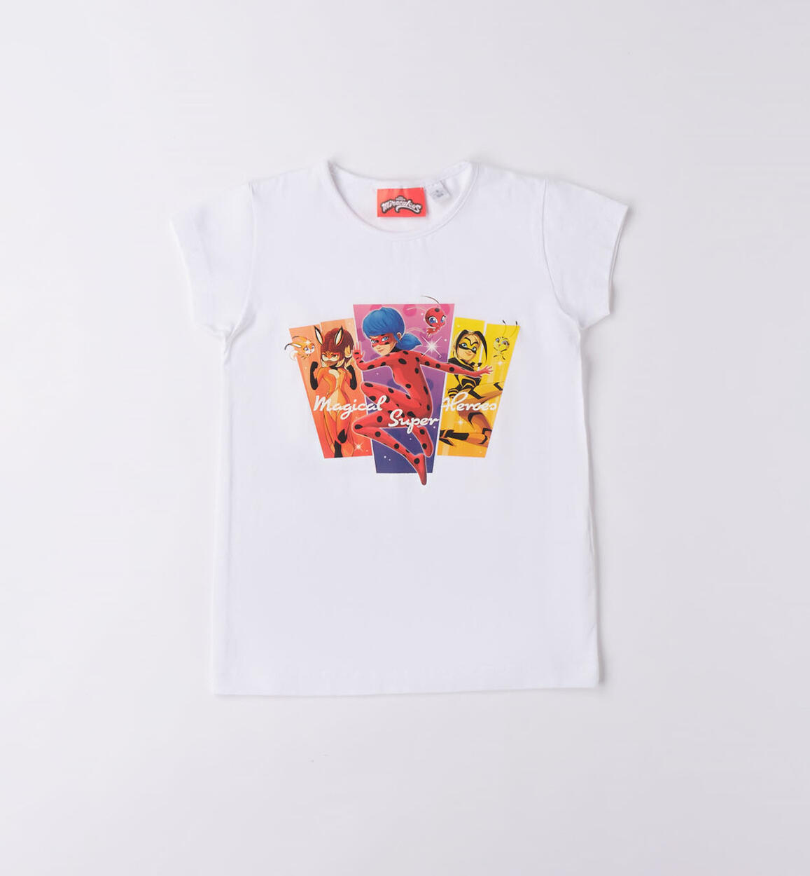 T-shirt bambina "Miraculous" BIANCO iDO