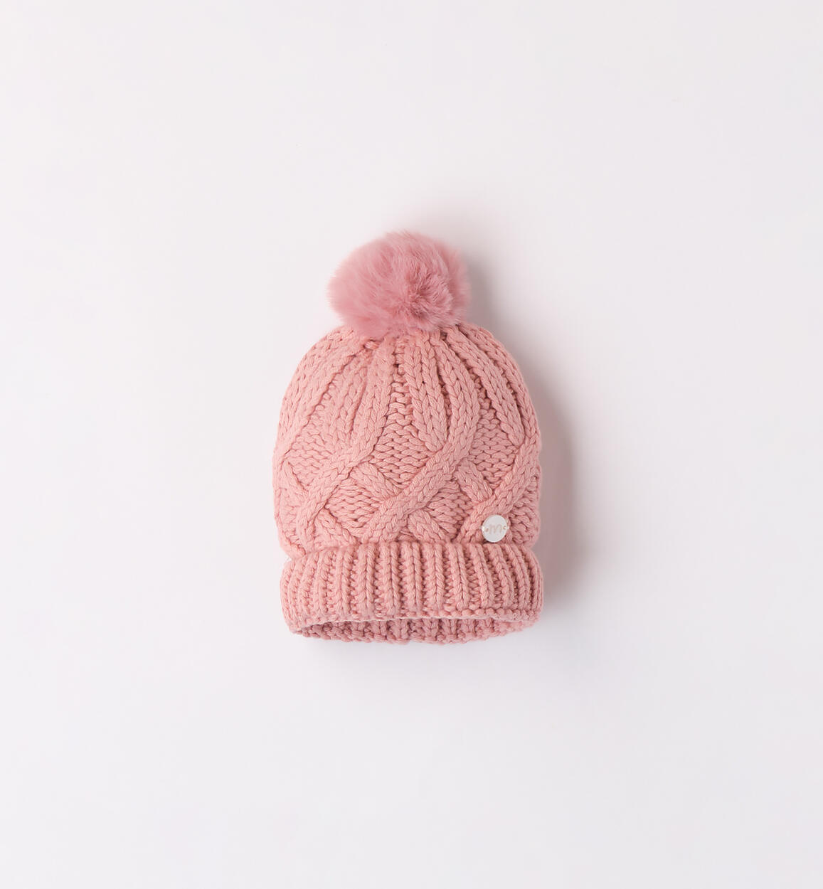 Berretto neonato pompon ROSA Minibanda