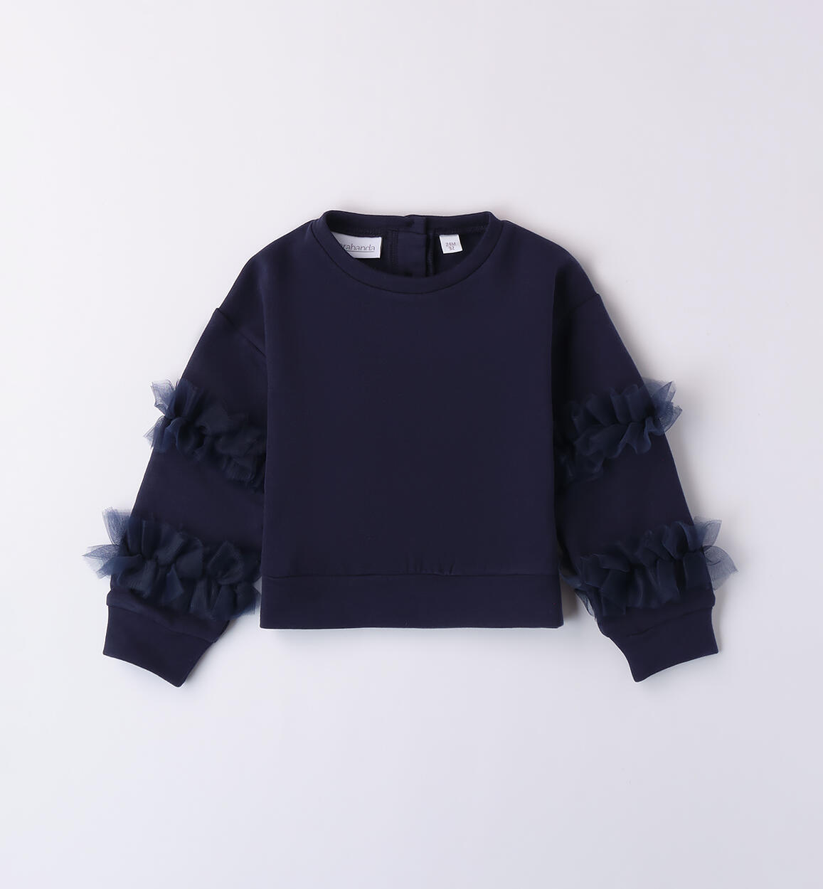 Sweatshirt with tulle for girls BLUE Sarabanda