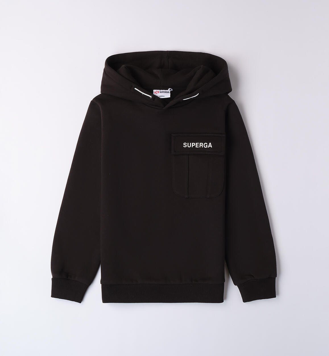 Felpa con taschino Superga NERO SUPERGA