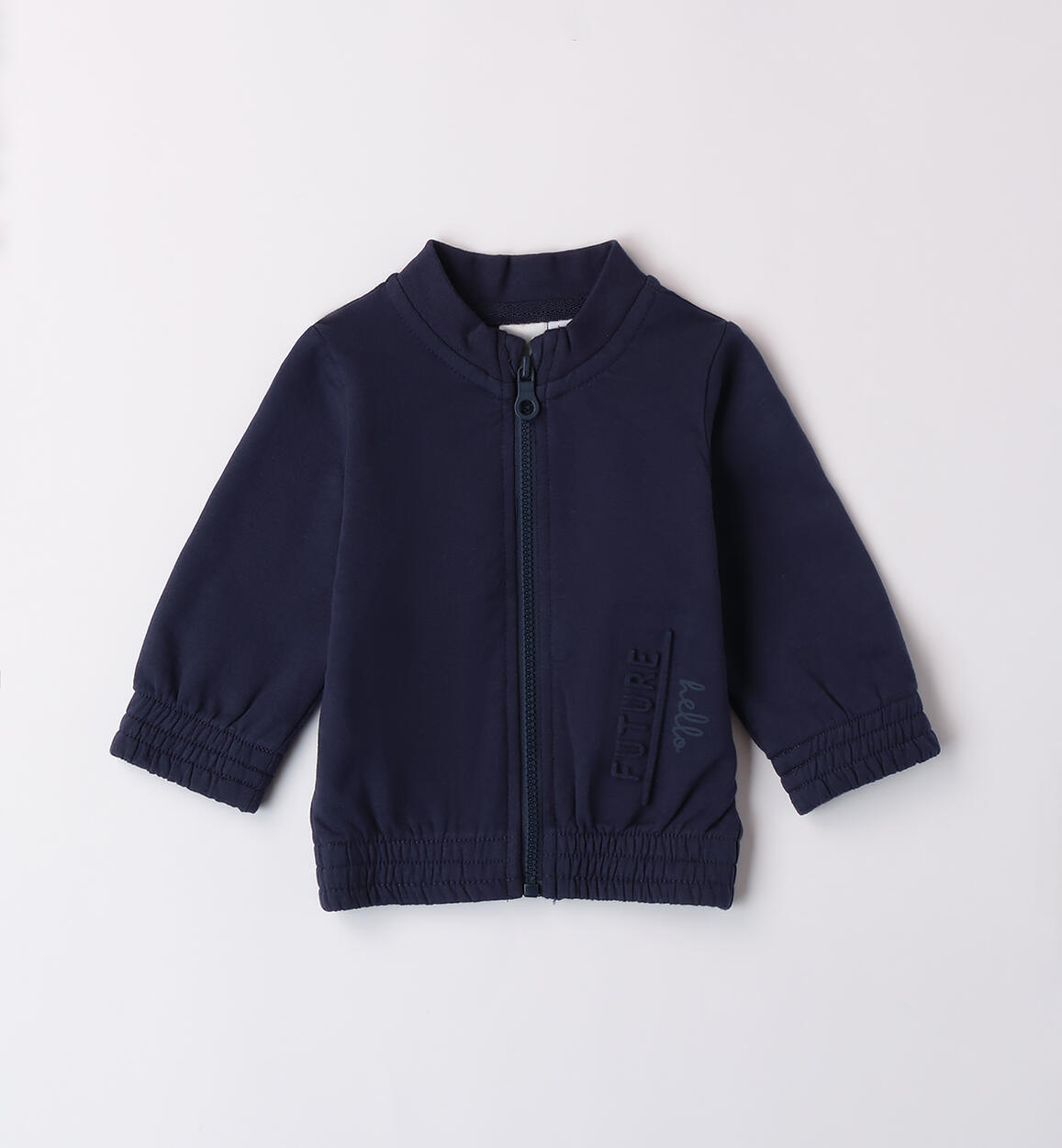 Felpa neonato con zip BLU iDO