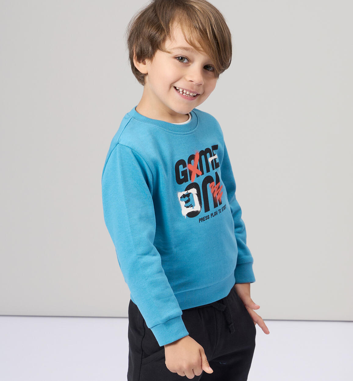 Felpa per bambino BLU iDO
