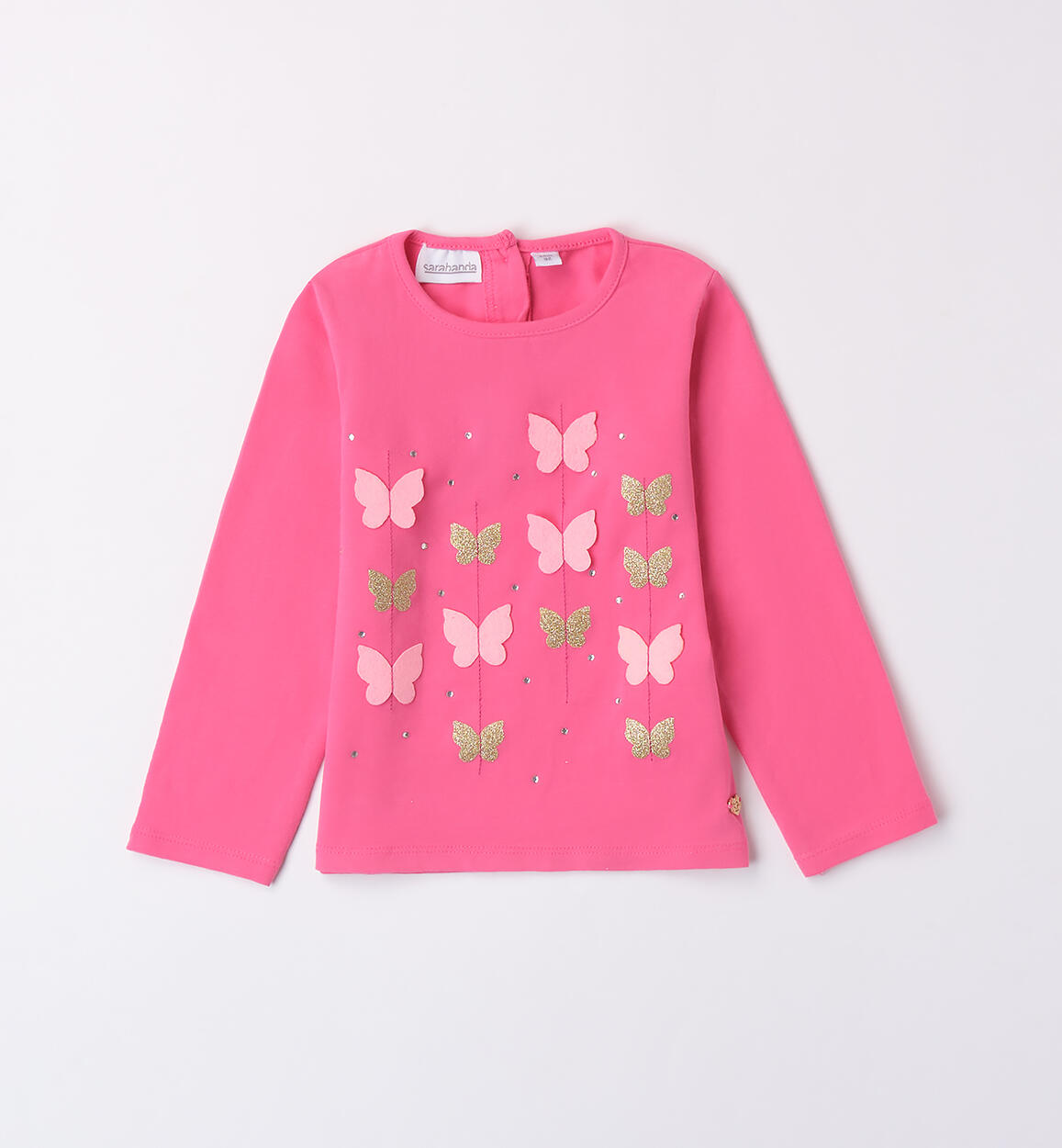 T-shirt with butterflies for girls FUCHSIA Sarabanda