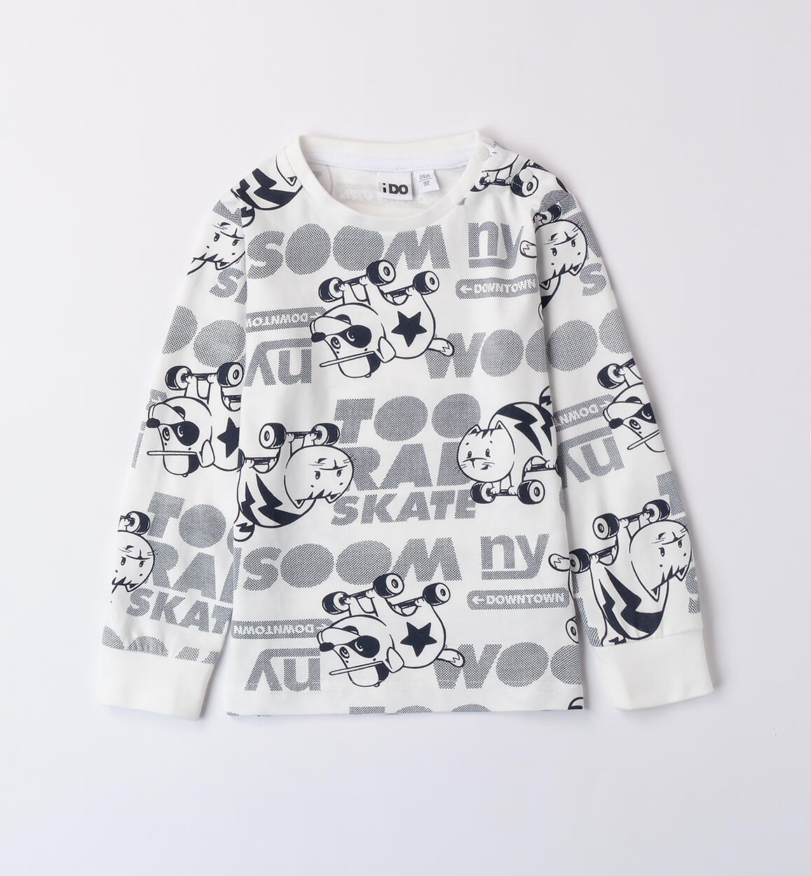 Maglietta bambino 100% cotone PANNA iDO