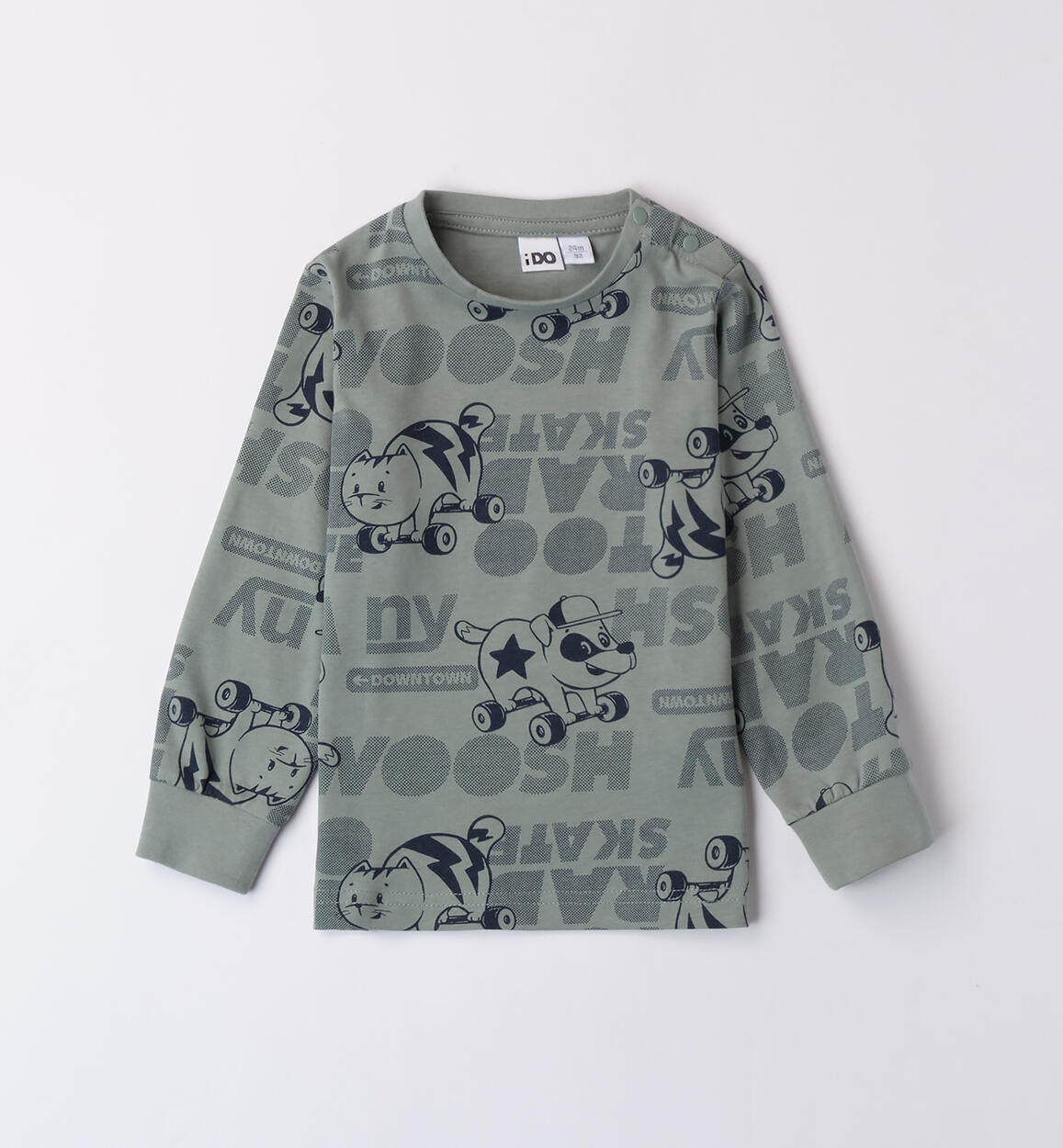 Maglietta bambino 100% cotone VERDE iDO