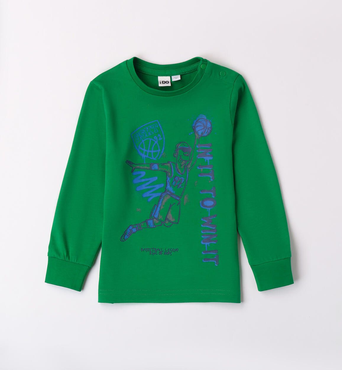 Maglietta bambino girocollo VERDE iDO
