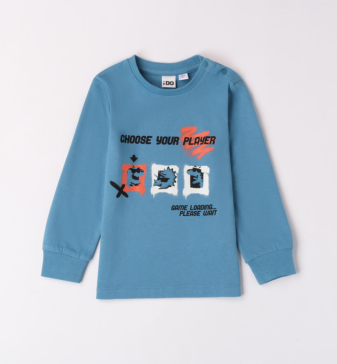Maglietta cotone bambino BLU iDO