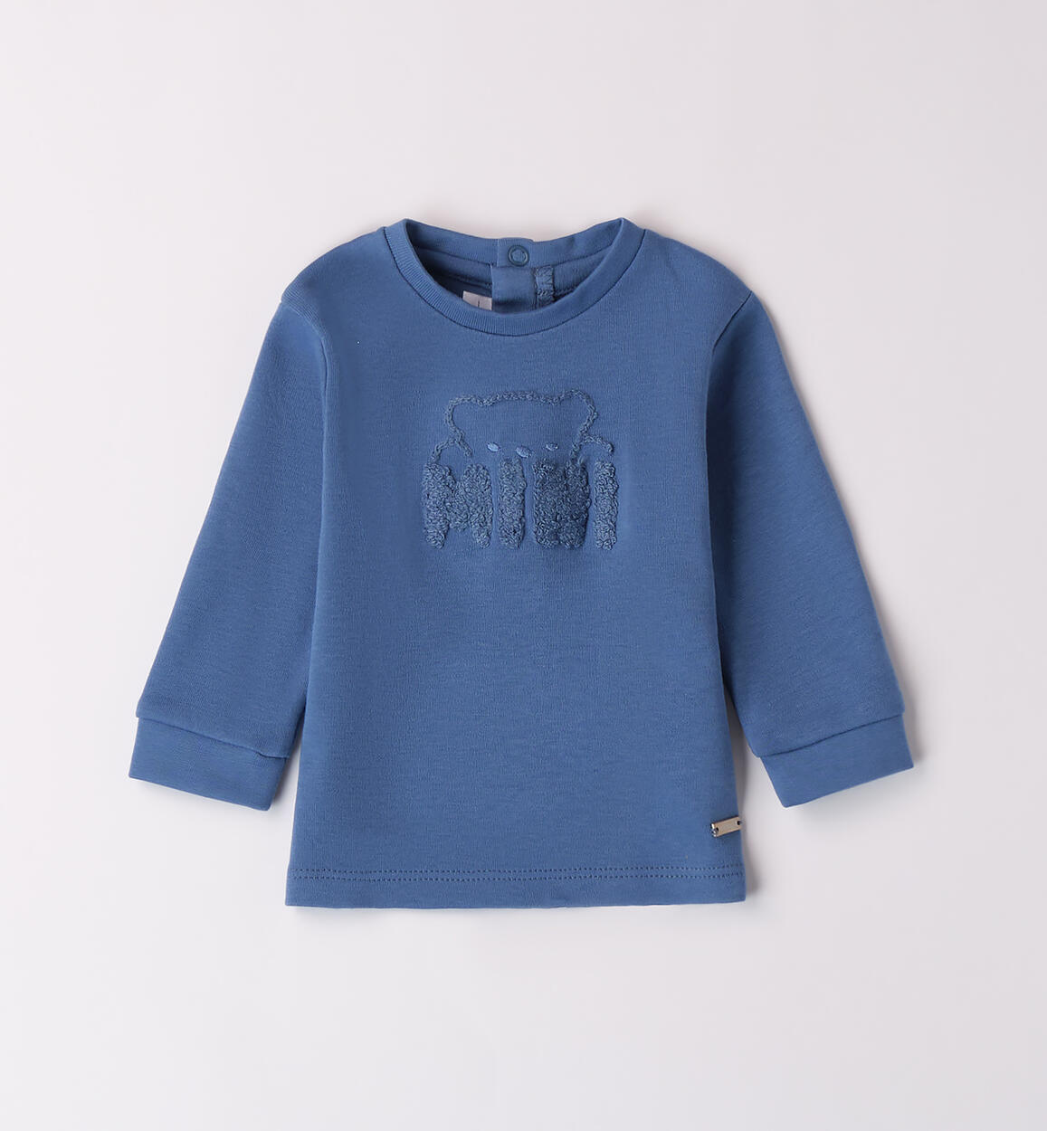 Maglietta neonato 100% cotone BLU Minibanda