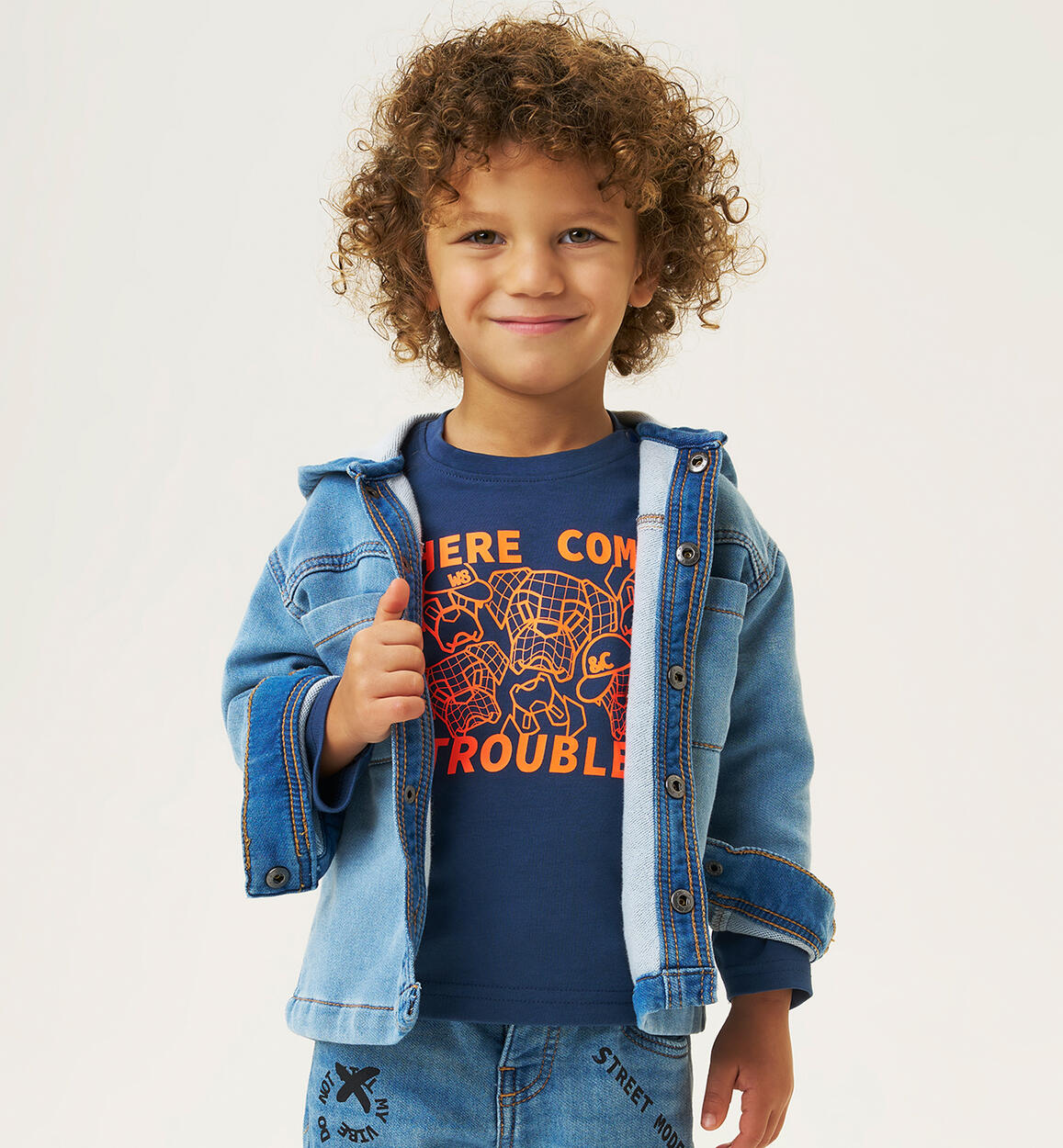 Maglietta per bambino con Box BLU iDO
