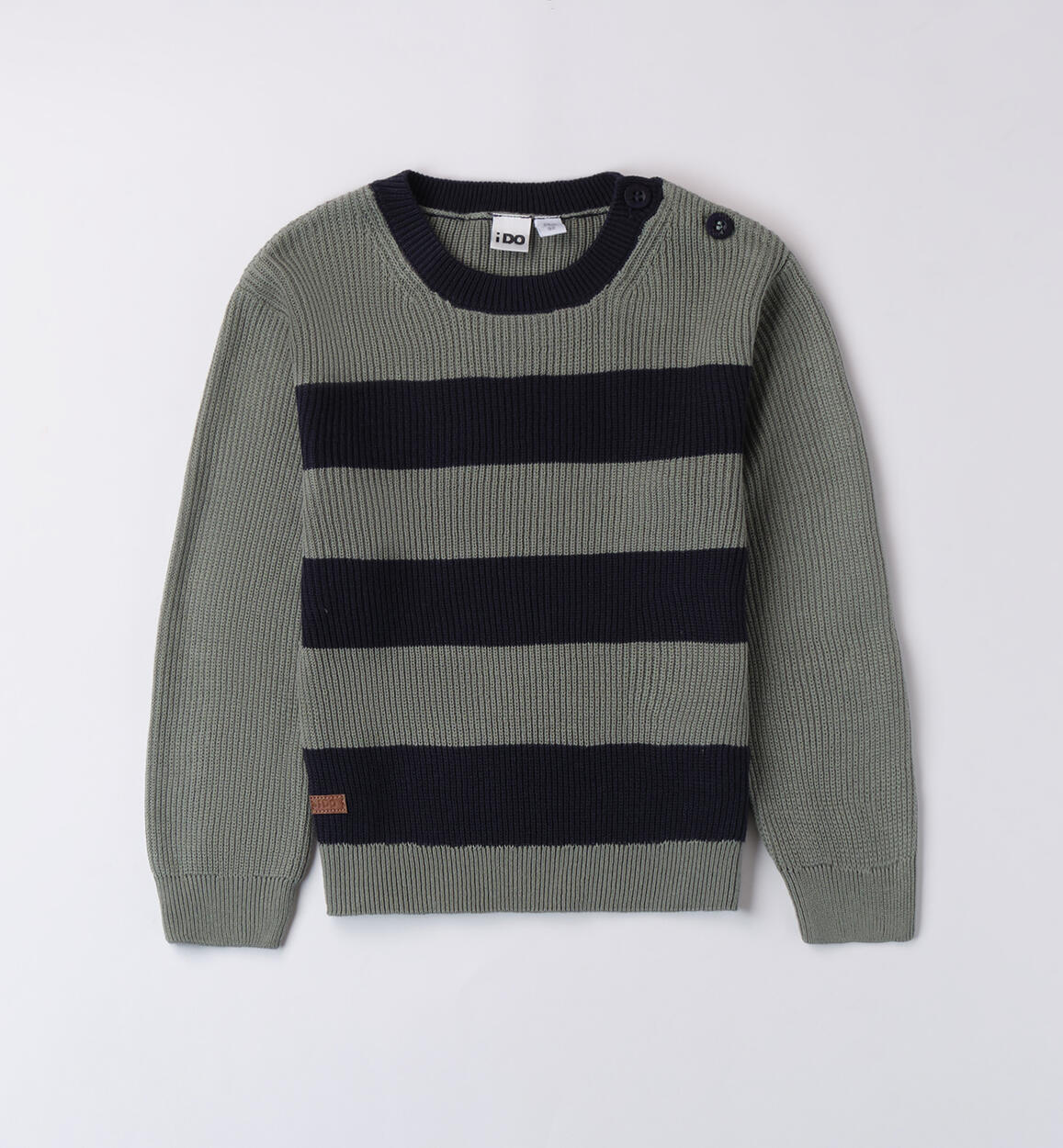 Maglione a righe bambino VERDE iDO