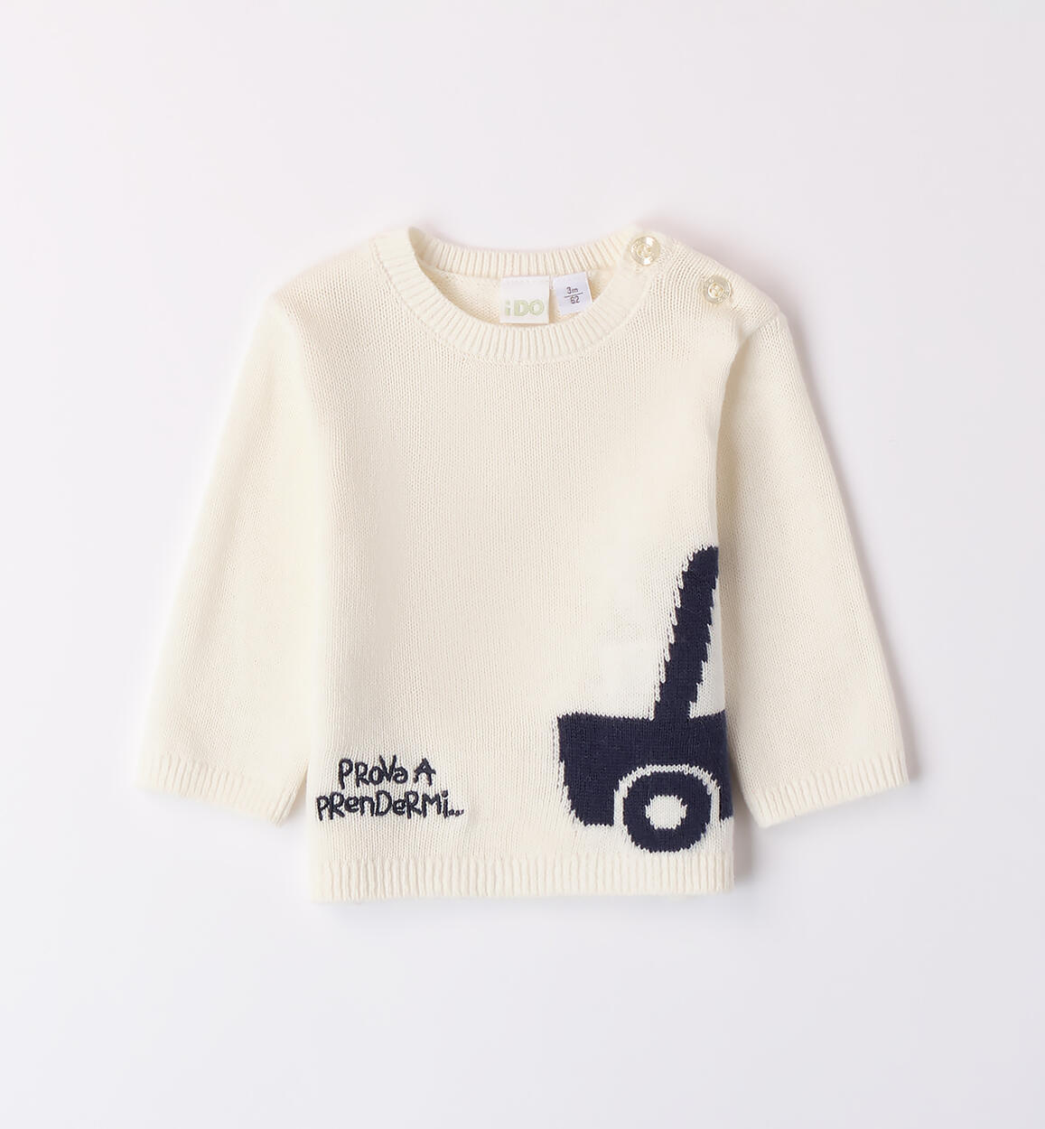 Maglione cotone neonato PANNA iDO