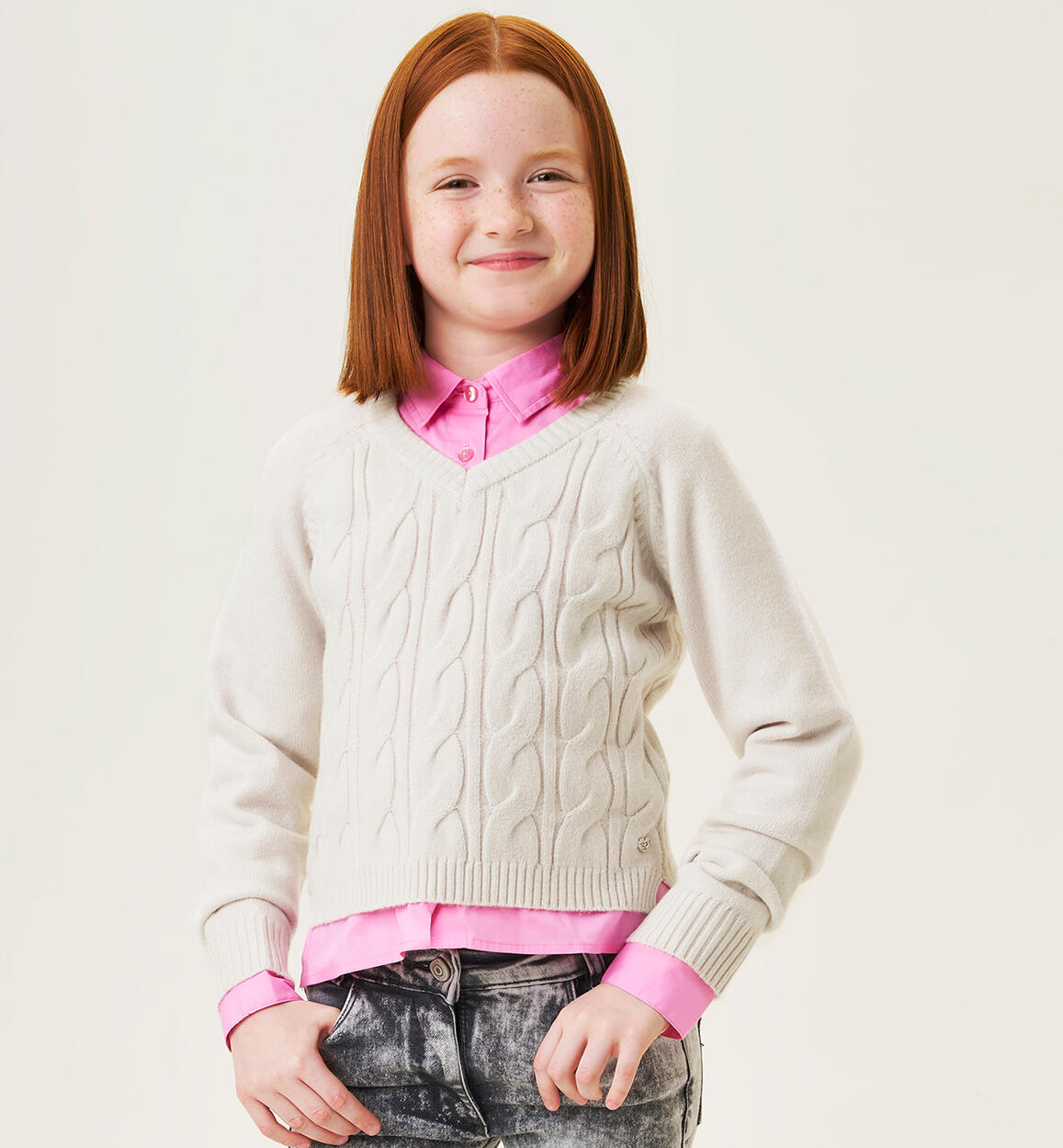 Sweater for girls GREY Sarabanda