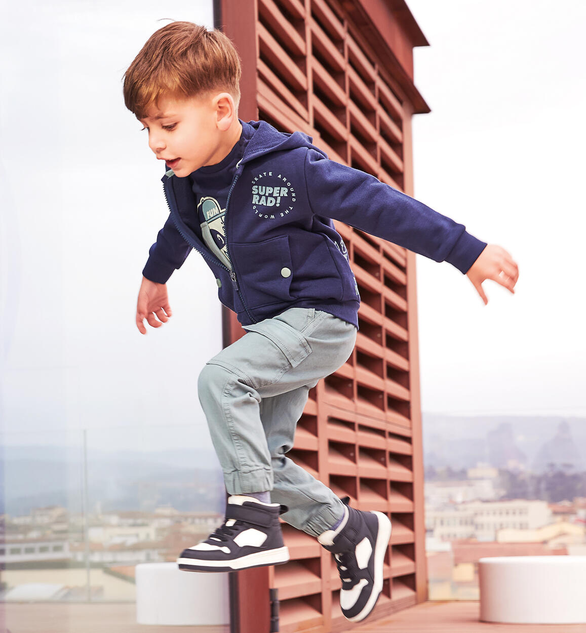 Pantalone bambino regular fit VERDE iDO