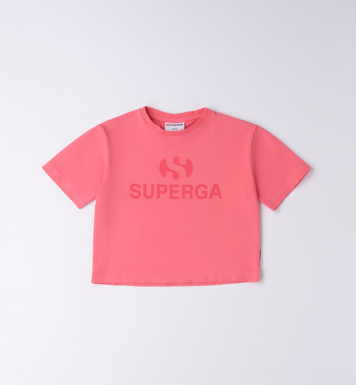 T-shirt Superga 100% cotone bambina ROSSO SUPERGA