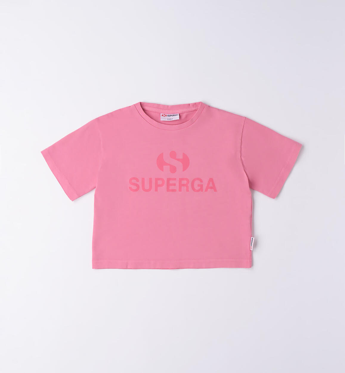 T-shirt Superga 100% cotone bambina ROSA SUPERGA
