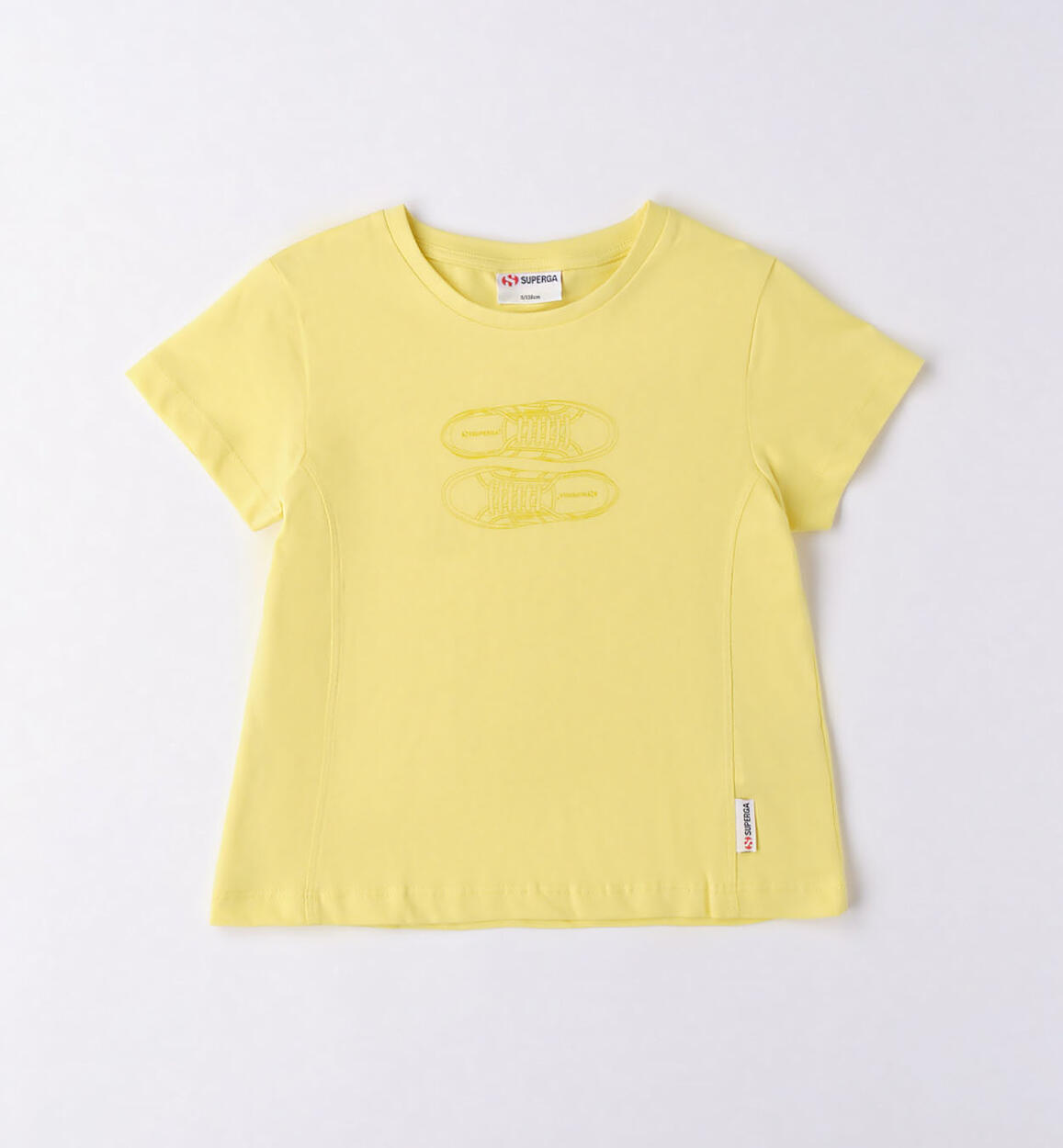 T-shirt bambina Superga 100% cotone GIALLO SUPERGA