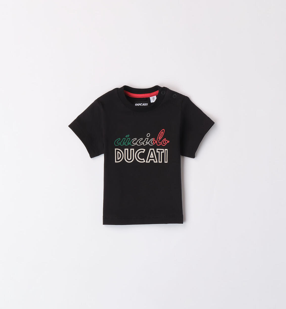 T-shirt stampa tricolore Ducati per bambino NERO DUCATI