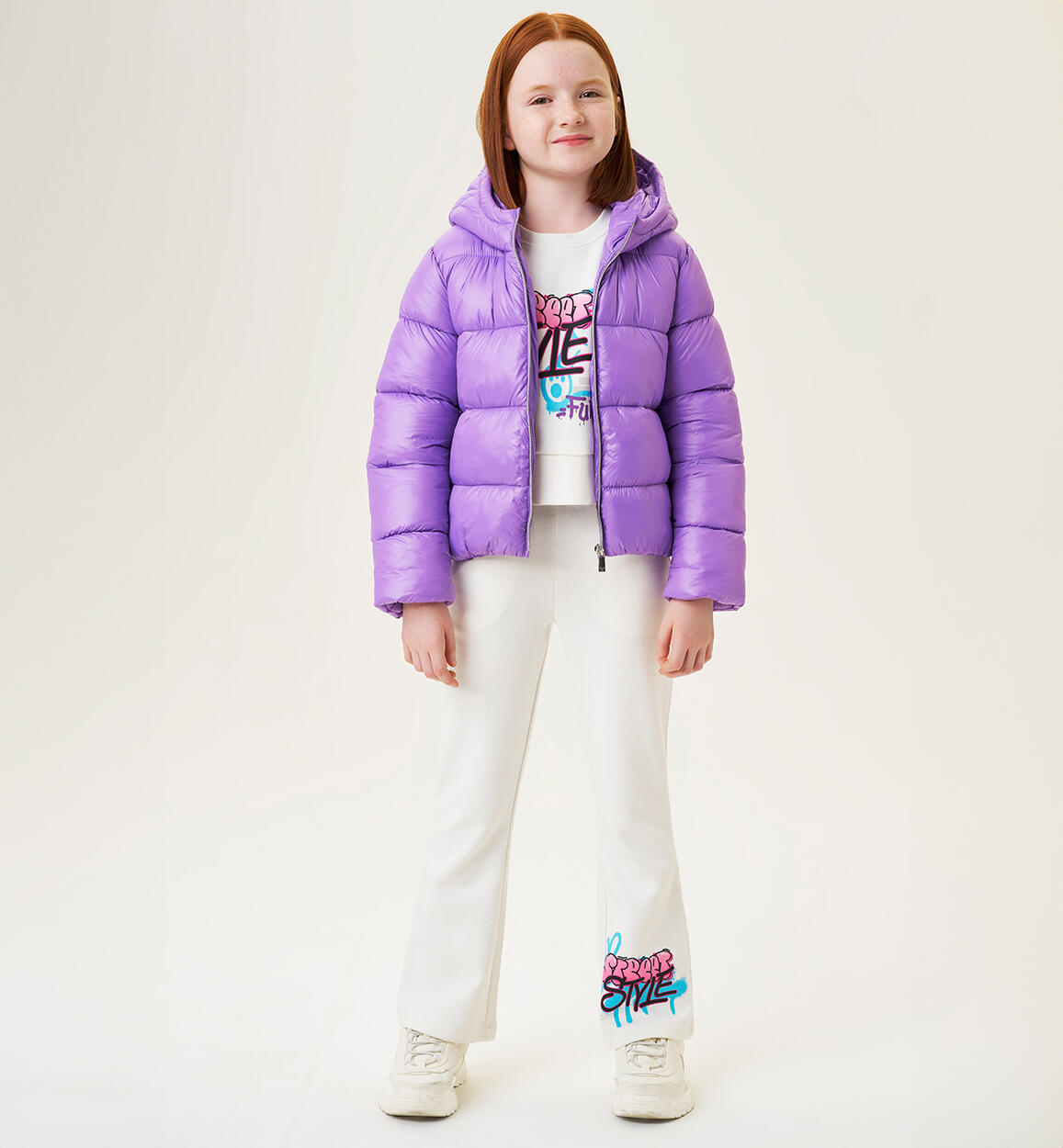 Tracksuit with prints for girls CREAM Sarabanda