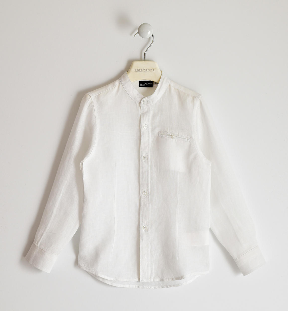 Camicia a manica lunga per bambino 100 lino per bambino da 6 a 16 anni Sarabanda