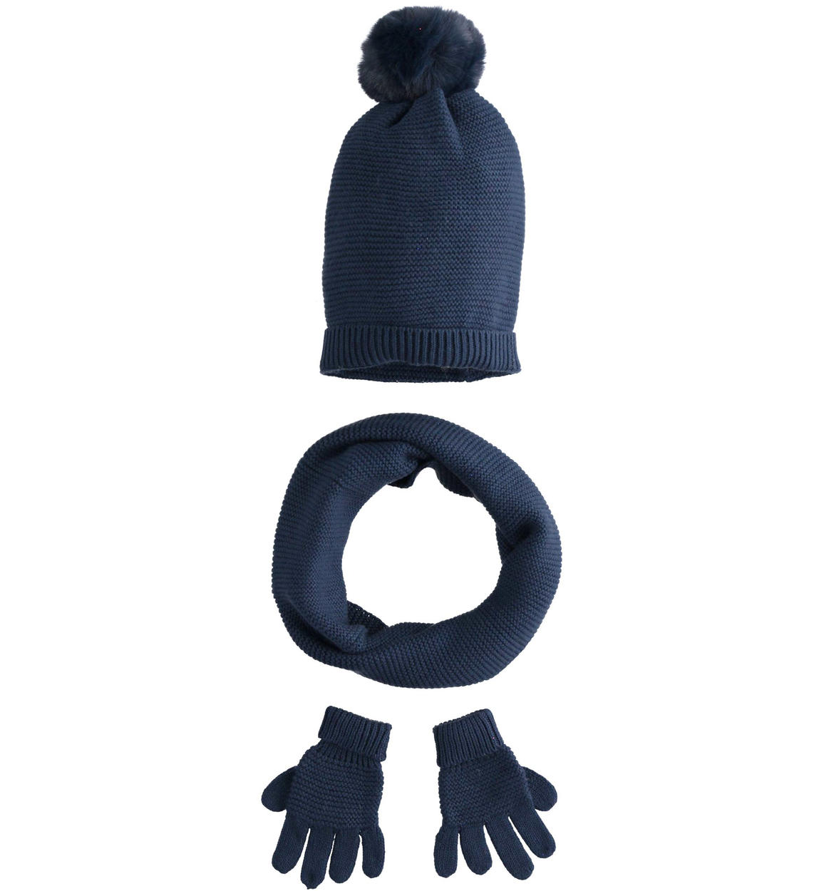 Kit cappello modello cuffia, scaldacollo e guanti per bambina da 6 mesi a 7  anni Sarabanda - Accessori - 3-16 Anni - Bambina