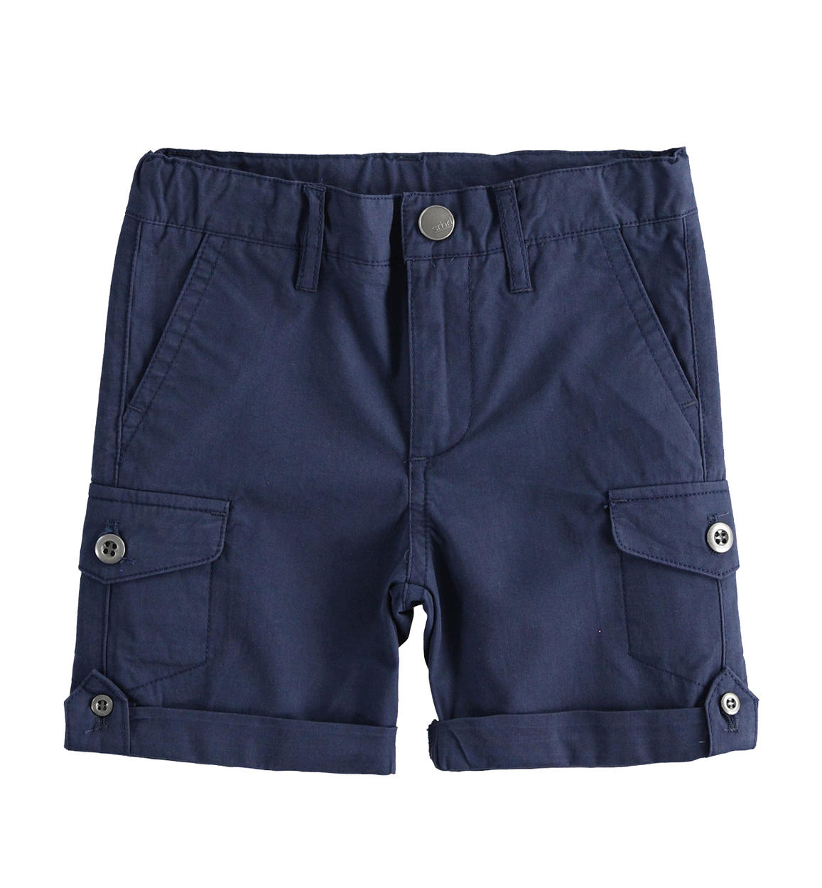 Pantalone corto per bambino con tasche laterali BLU Sarabanda