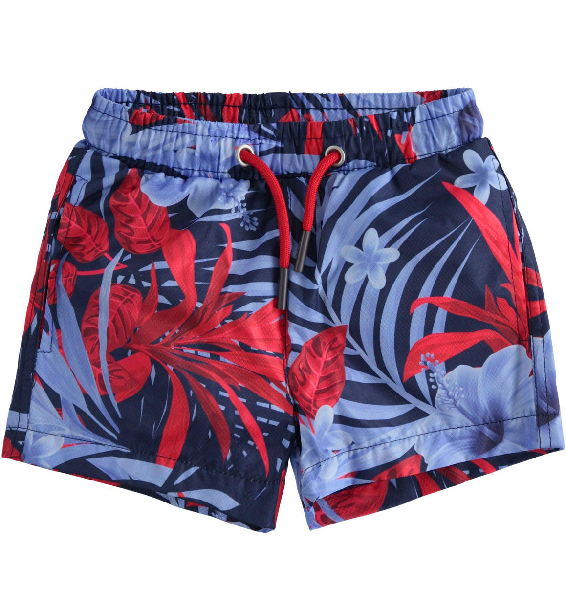 Costume mare modello boxer fantasia hawaiana per bambino BLU Sarabanda