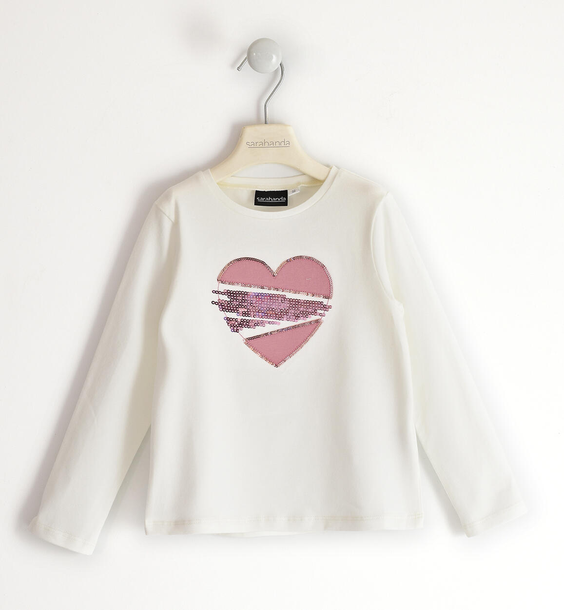 Maglia bambina con cuore PANNA Sarabanda