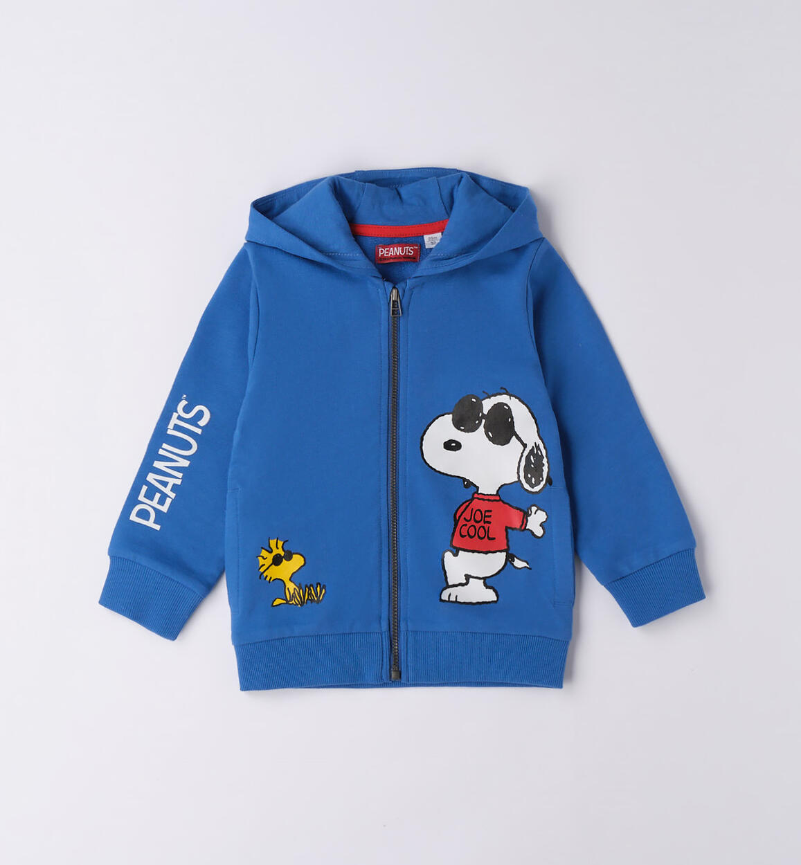 Felpa Snoopy con cappuccio bambino BLU Sarabanda