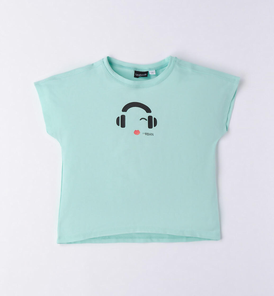 T-shirt ragazza cotone VERDE Sarabanda