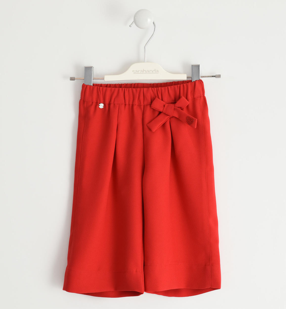 Pantalone modello palazzo in crêpe per bambina da 6 mesi a 7 anni Sarabanda  - PANTALONI - 3-16 Anni - Bambina