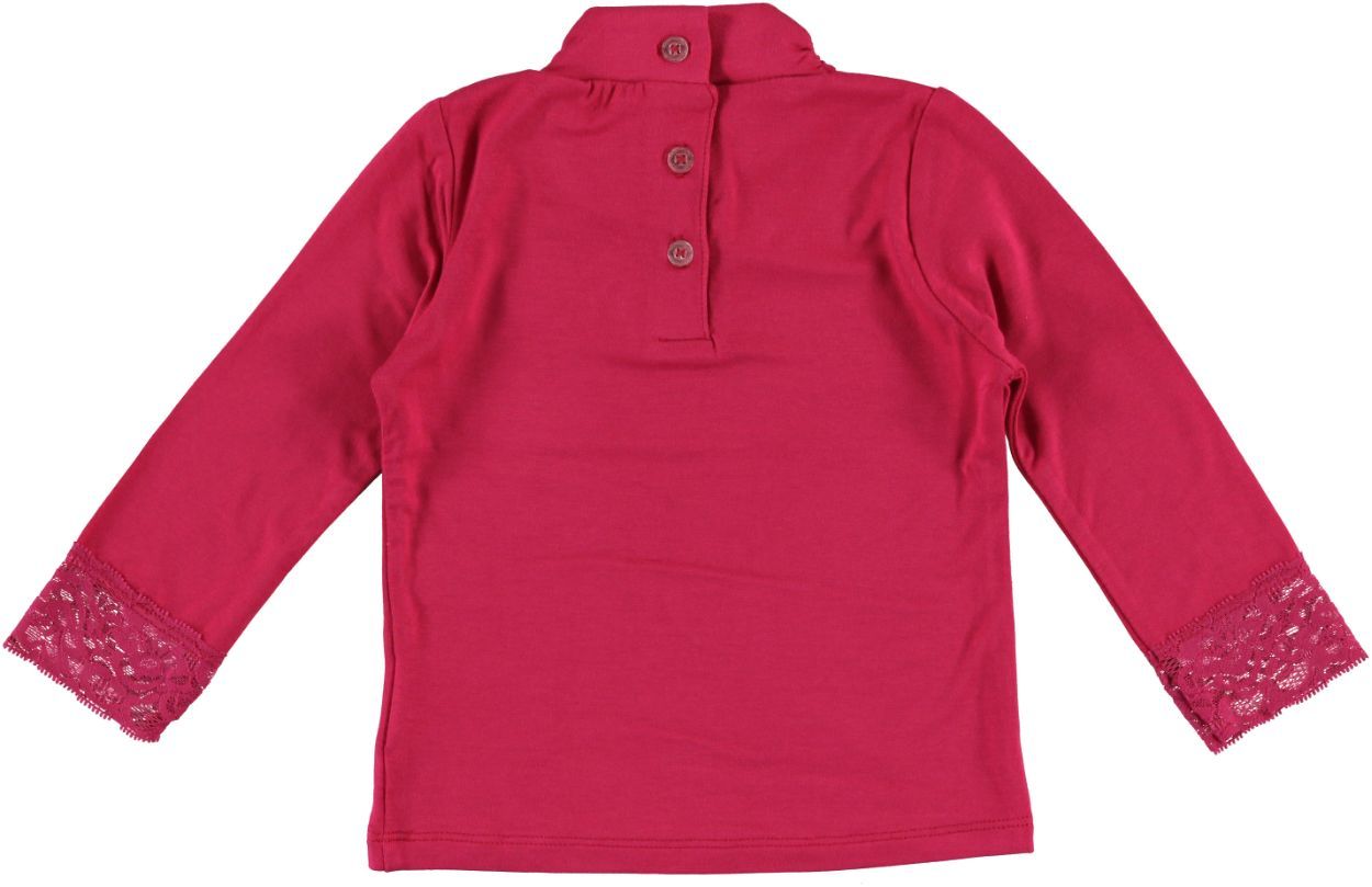 maglia lupetto rossa bambina