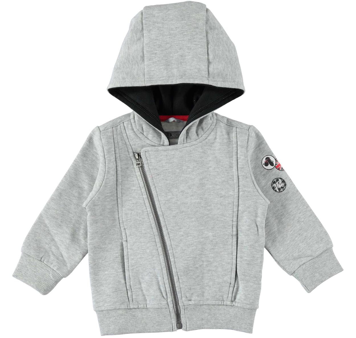 felpa con zip bambino