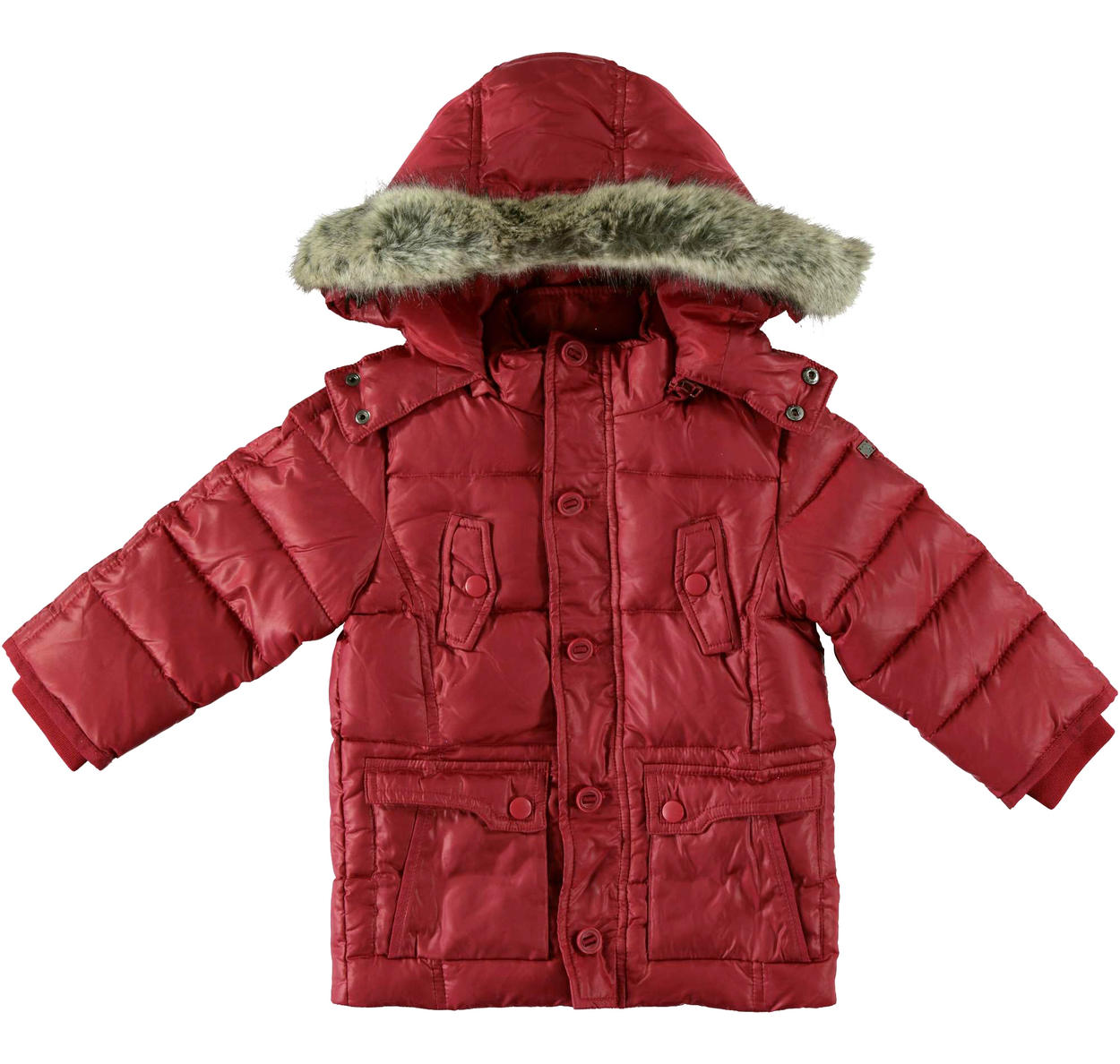 Piumino In Vera Piuma Doca Con Cappuccio E Pelliccia Per Bambino Da 6 Mesi A 7 Anni Sarabanda