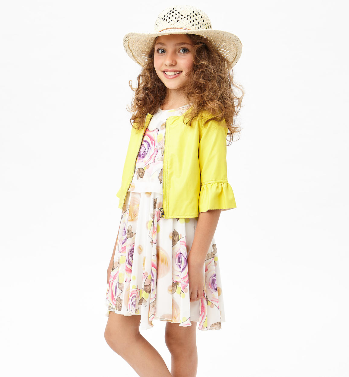 Elegante vestito in chiffon floreale per bambina da 6 a 16 anni Sarabanda -  ABITI - 3-16 Anni - Bambina