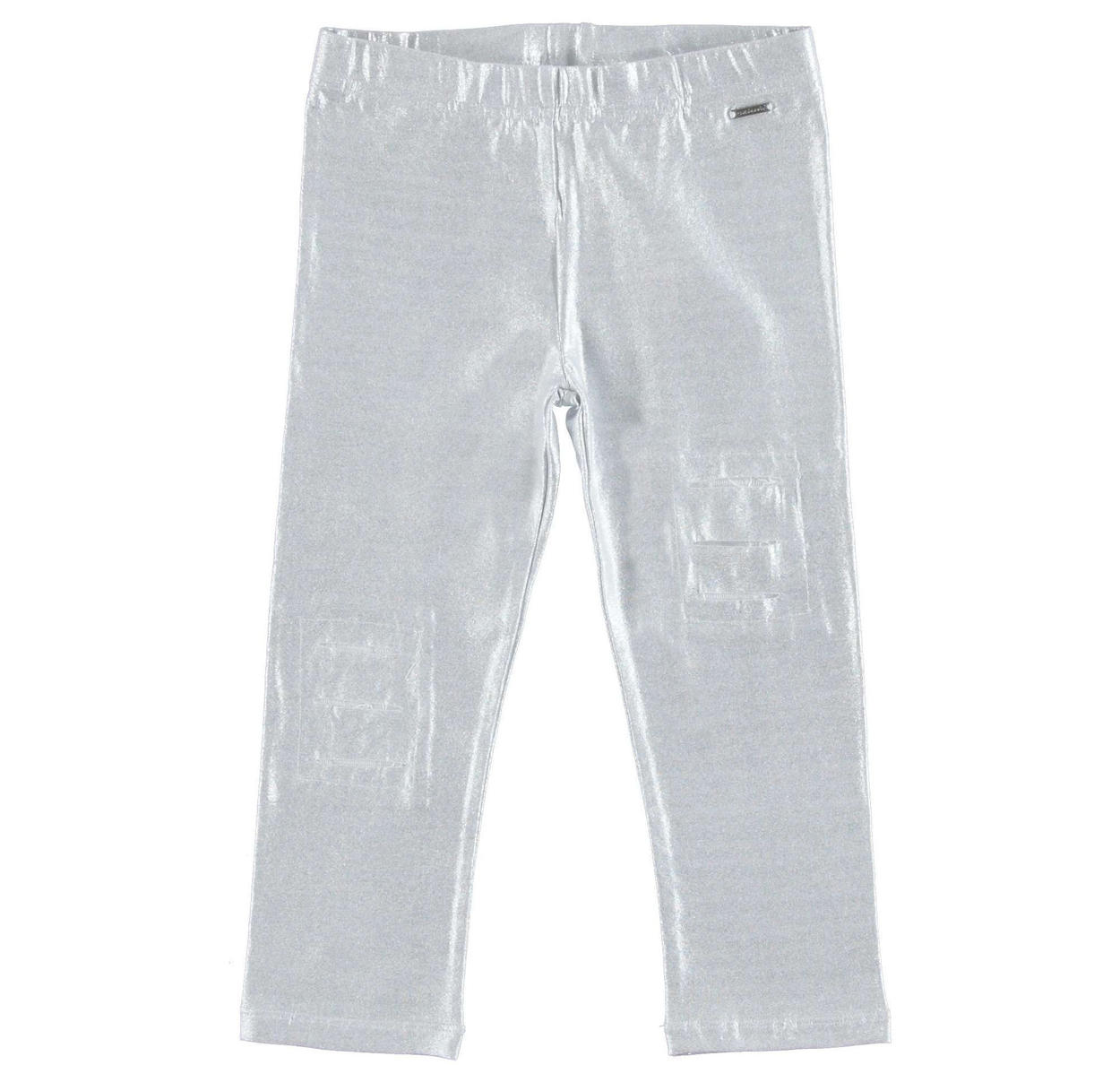 Leggings glitterati in cotone con strappi arricchiti da toppe in pizzo per  bambina da 6 a 16 anni Sarabanda - PANTALONI - 3-16 Anni - Bambina