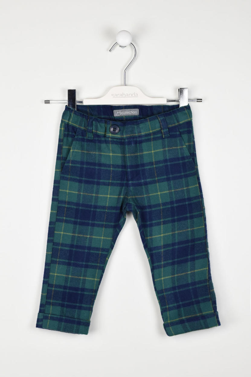 Pantalone fantasia scozzese per bambino da 6 mesi a 7 anni Sarabanda -  PANTALONI - Bambino - Sarabanda