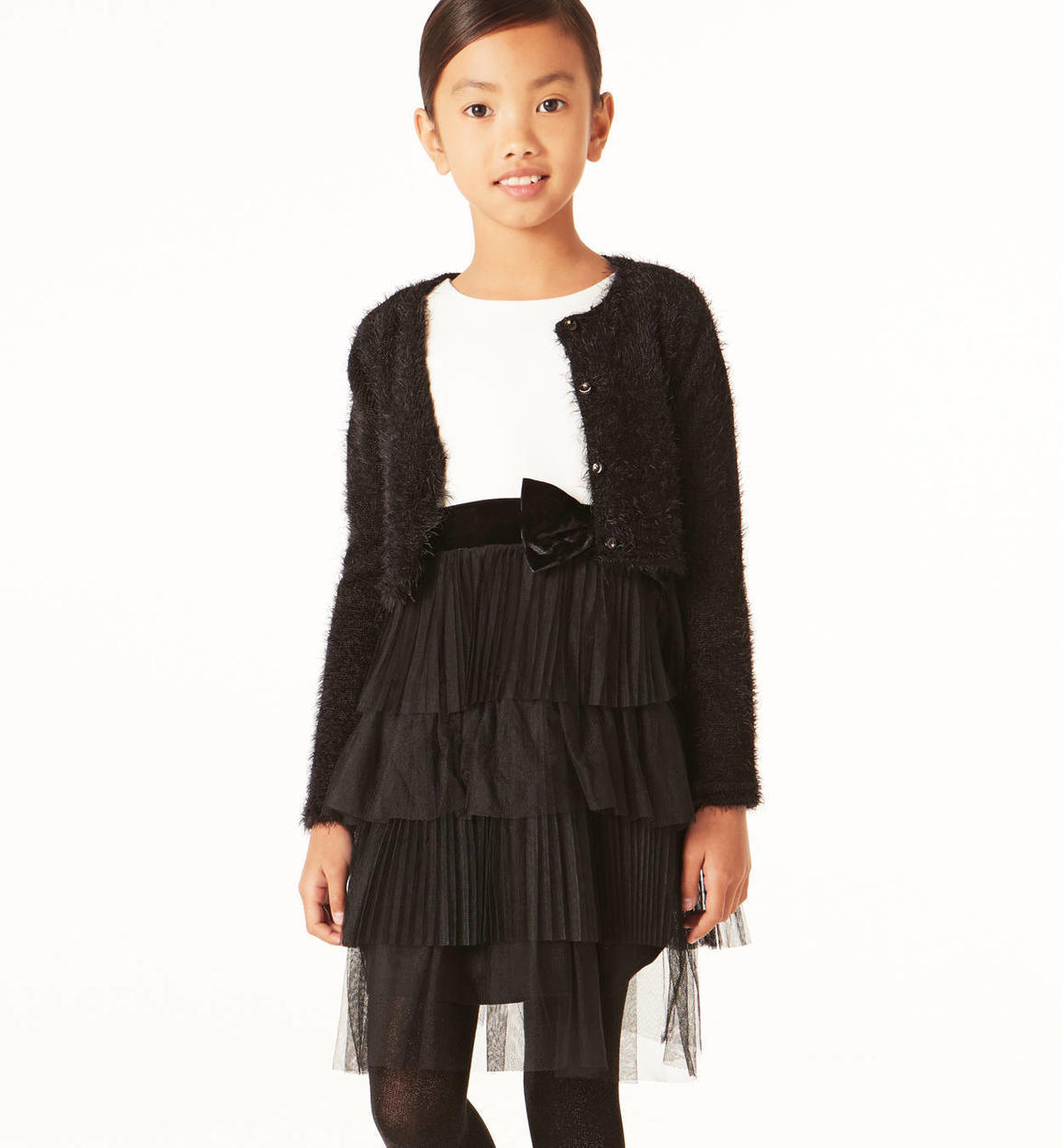 vestito con gonna in tulle