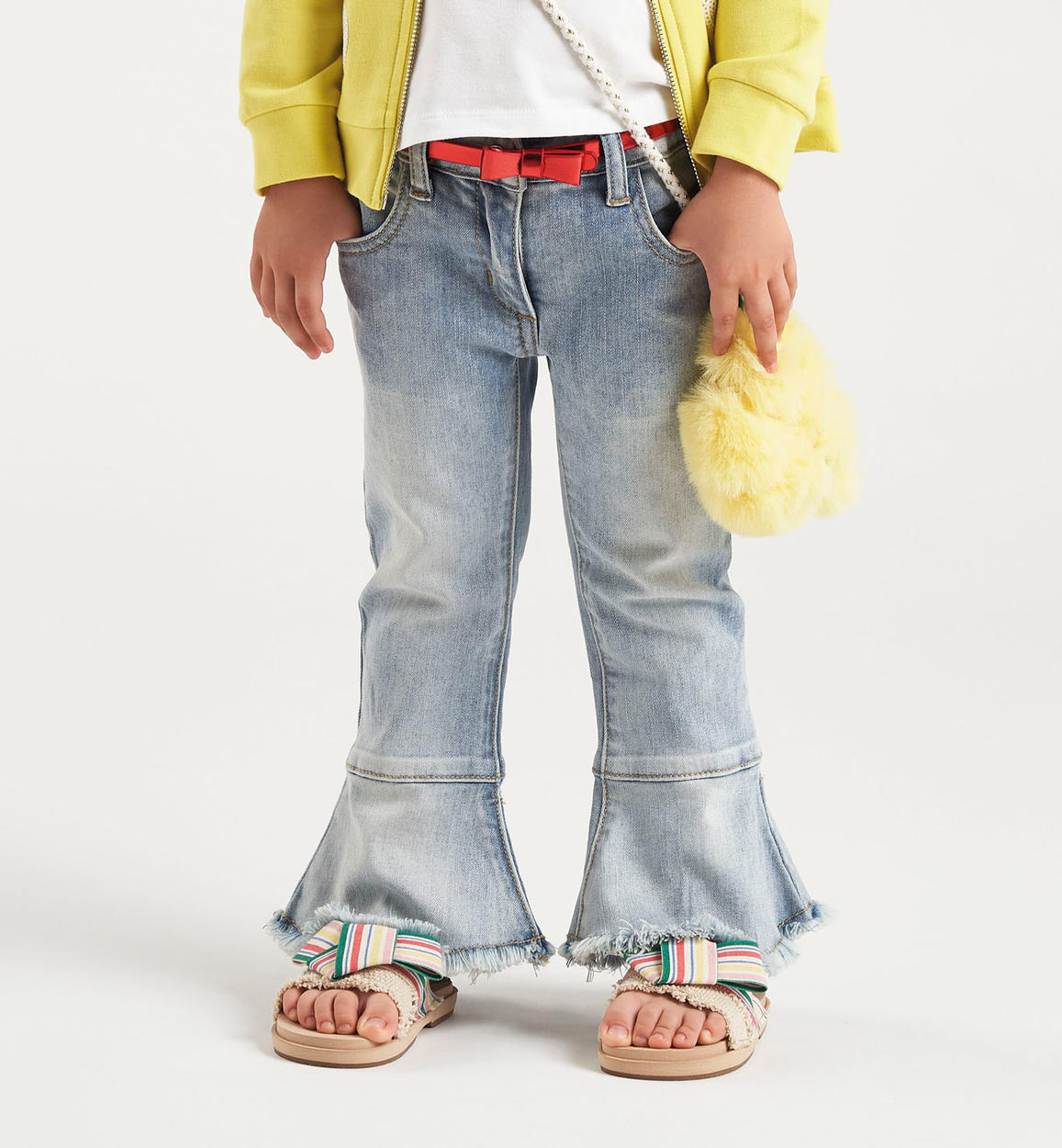 Pantaloncini di jeans x SpongeBob SquarePants per bambina giallo