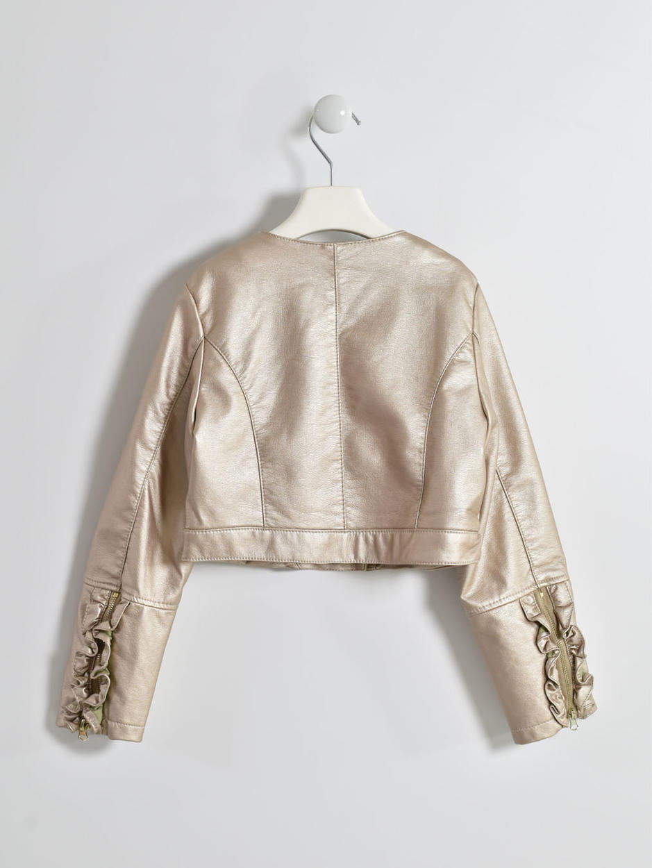 Tuta Elegante Bambino 6 Pezzi - Giacca, Gilet, Camicia, Pantaloni, Cravatta E Fazletto (Bianco/Oro O Avorio)