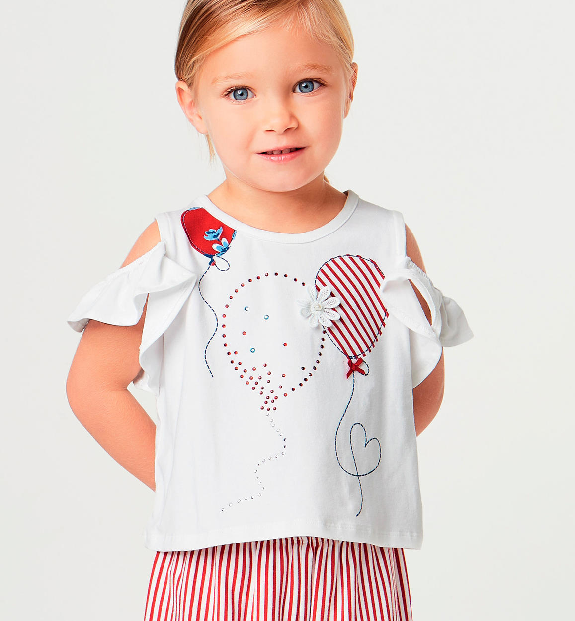 Completo composto da pantalone e t-shirt per bambina da 6 mesi a 7 anni  Sarabanda - TUTE \u0026 COMPLETI - Bambina - Sarabanda
