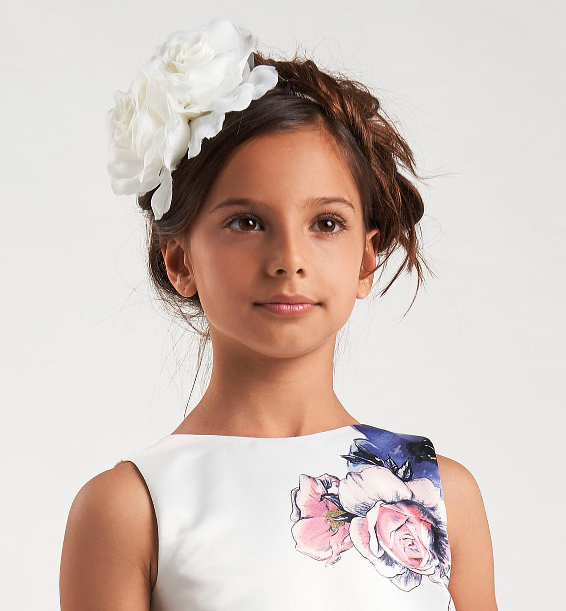Raffinato cerchietto con maxi fiore per bambina da 6 a 16 anni Sarabanda -  Miniconf Shop