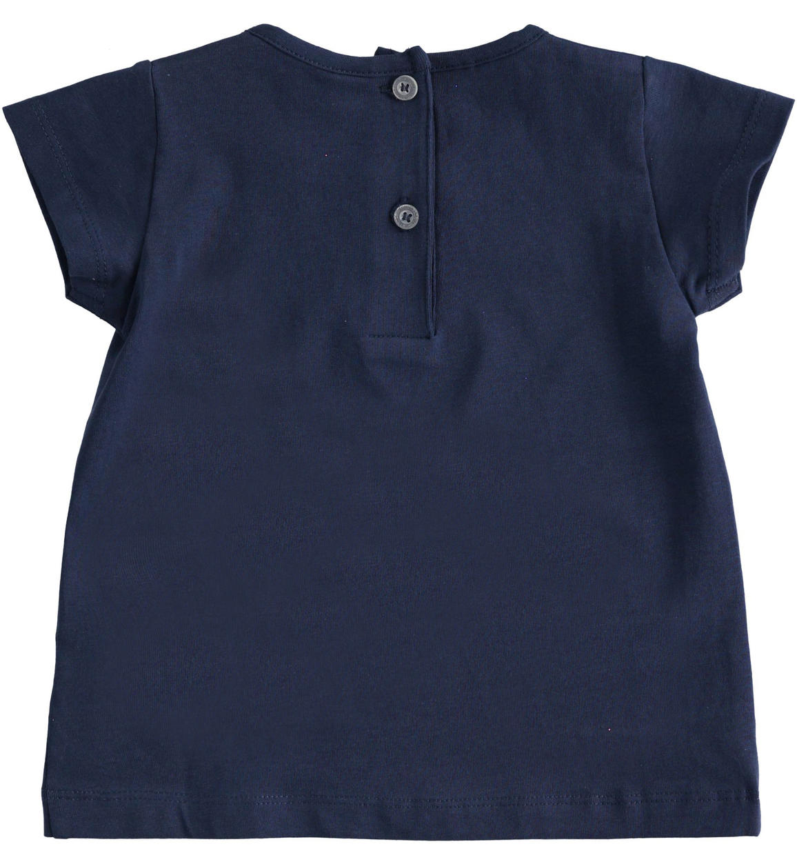 T-shirt bambina con strass NAVY-3854 - 1491476900