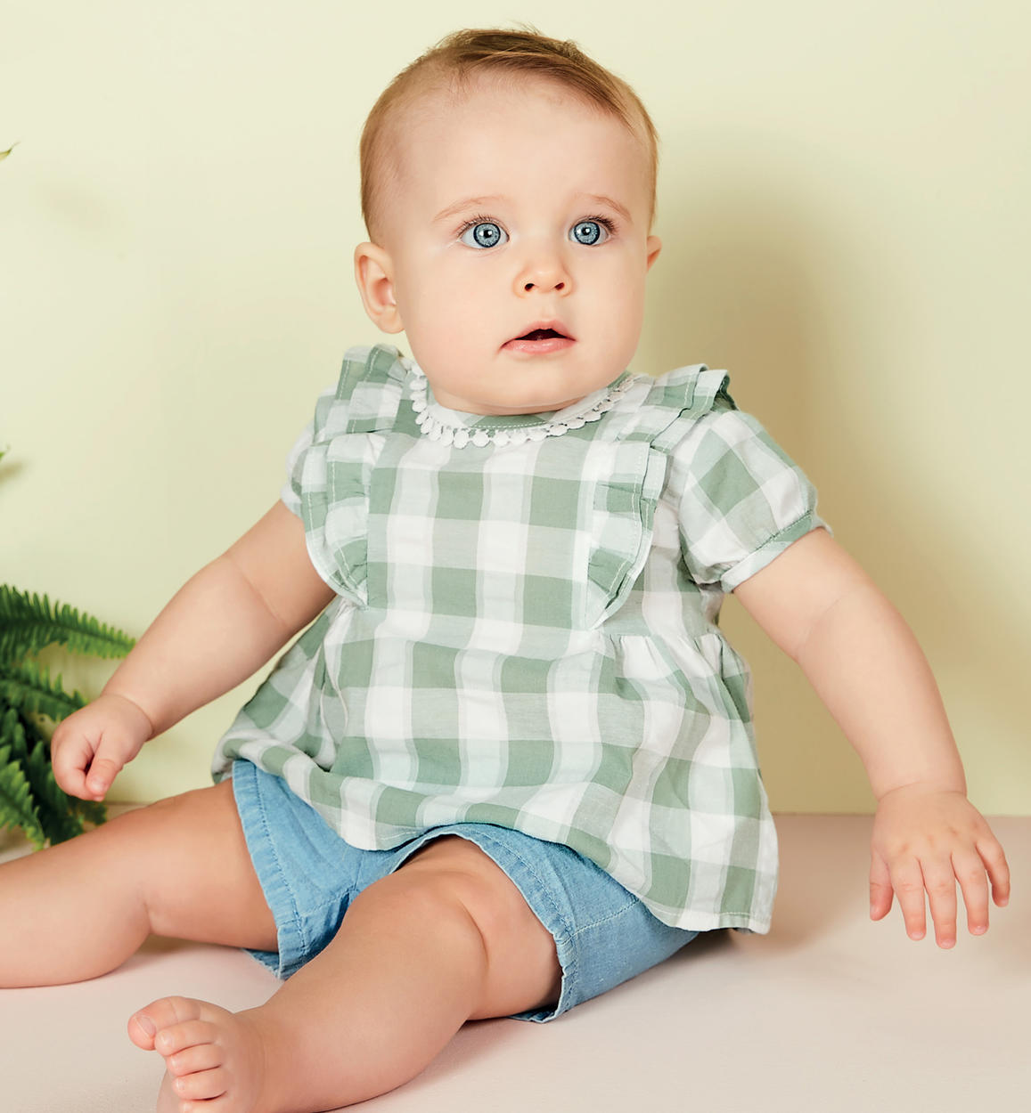 Camicia sales quadri bambina