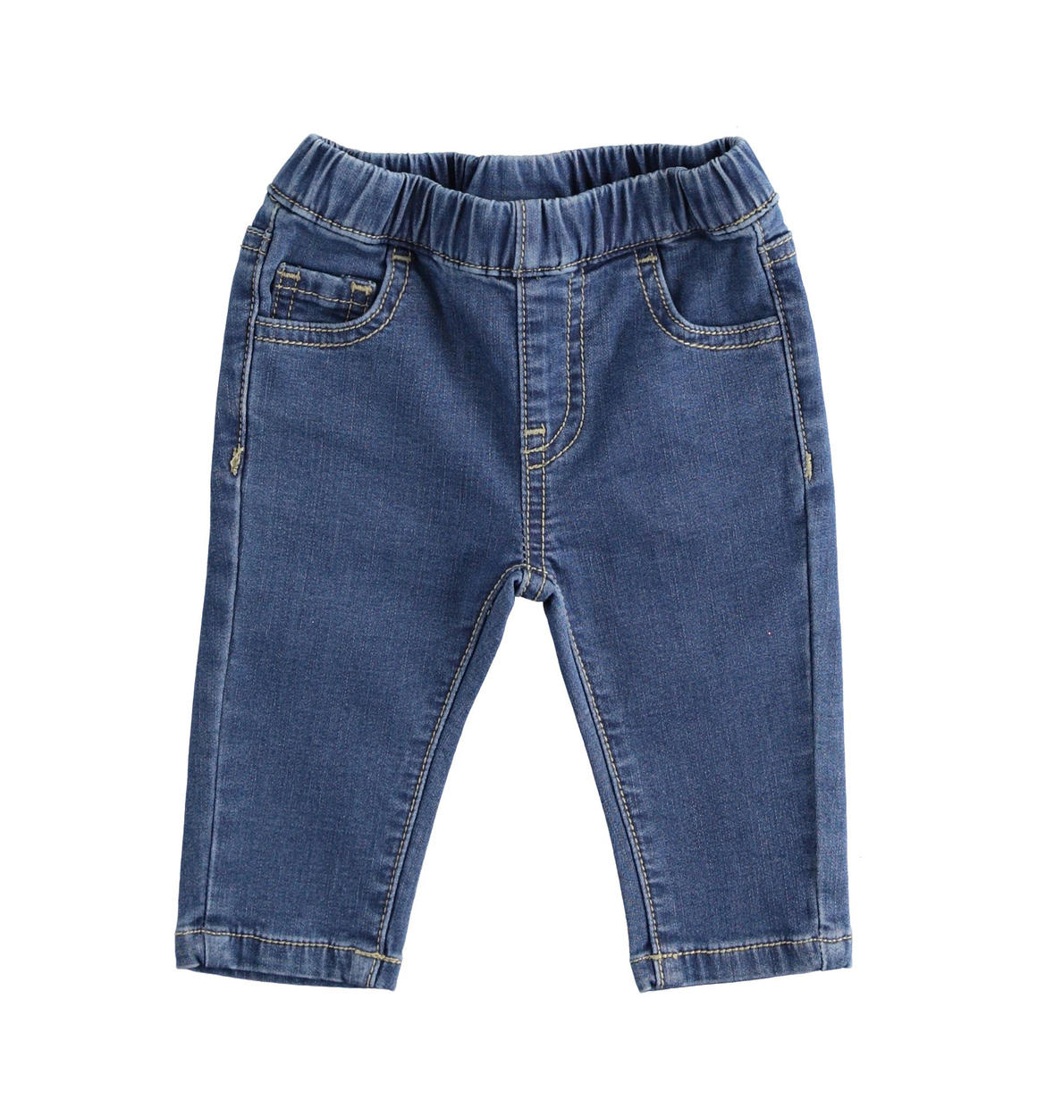 Pantalone in misto cotone effetto denim per neonato da 0 a 24 mesi Minibanda
