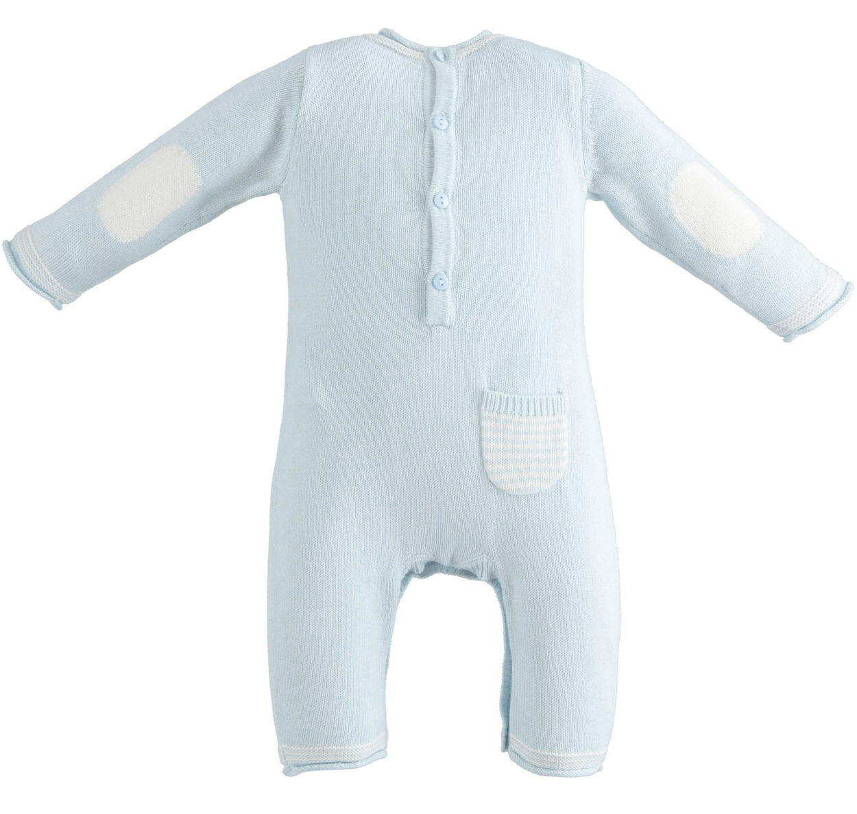 Tutina Steiff Maniche Lunghe Neonato - Pagliaccimento Frenchterry Blu Navy - Unisex Bambini