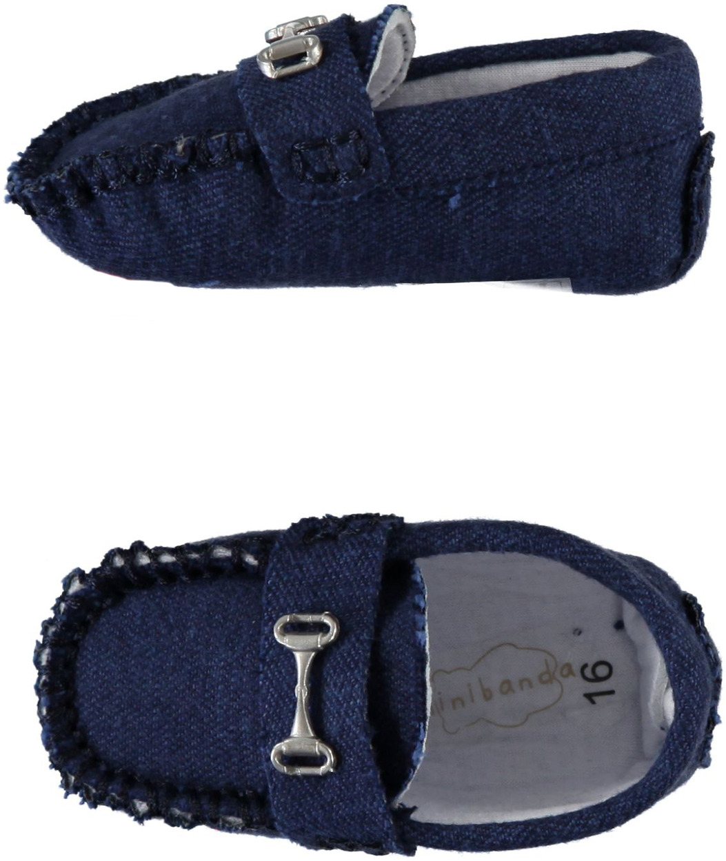 Scarpine neonato modello mocassino blu navy per bambino da 0 a 18 mesi  Minibanda - Miniconf Shop