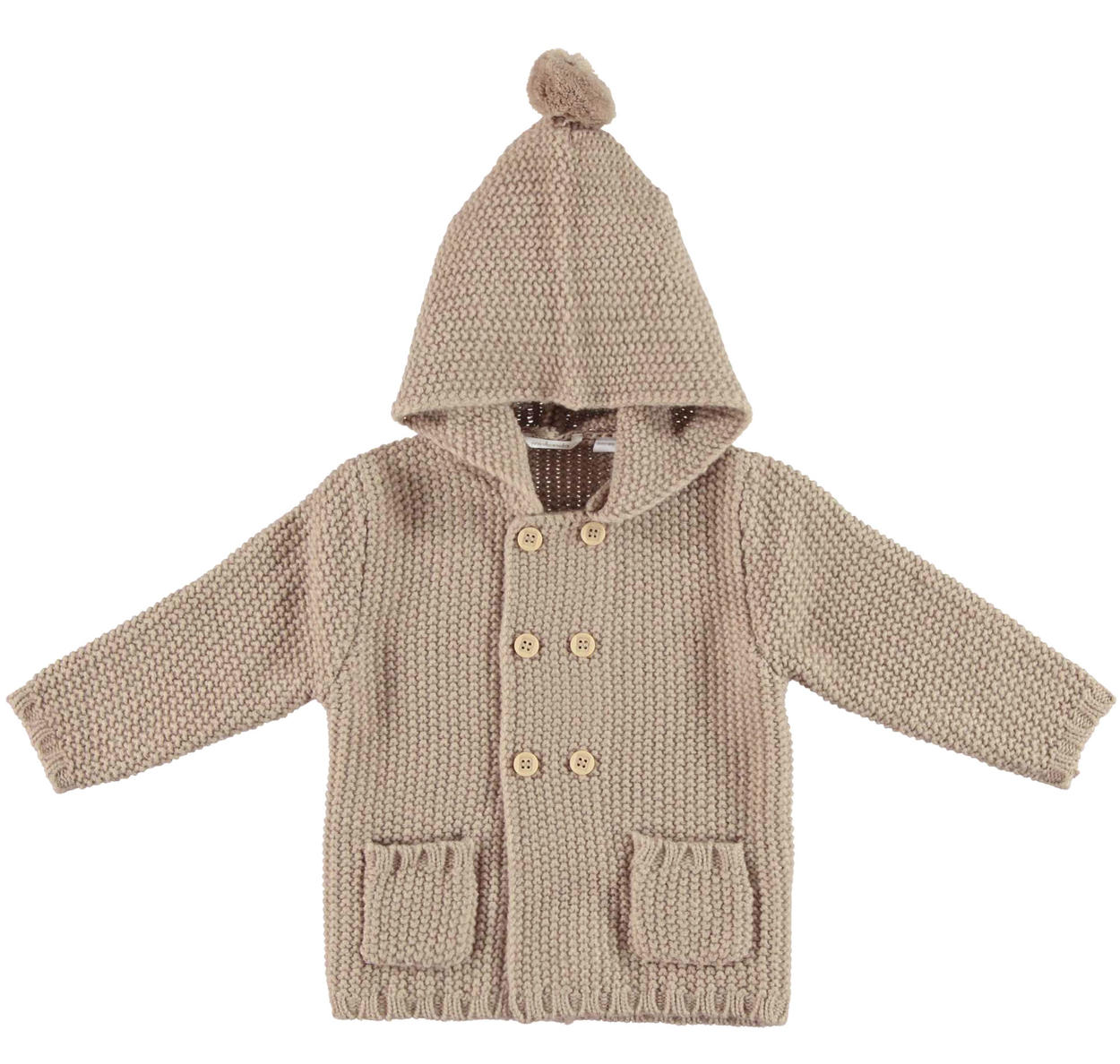 Cardigan per bambini con cappuccio in taglia 62/68 in lana con motivo a treccia Abbigliamento Abbigliamento bambina Maglioni Cardigan 