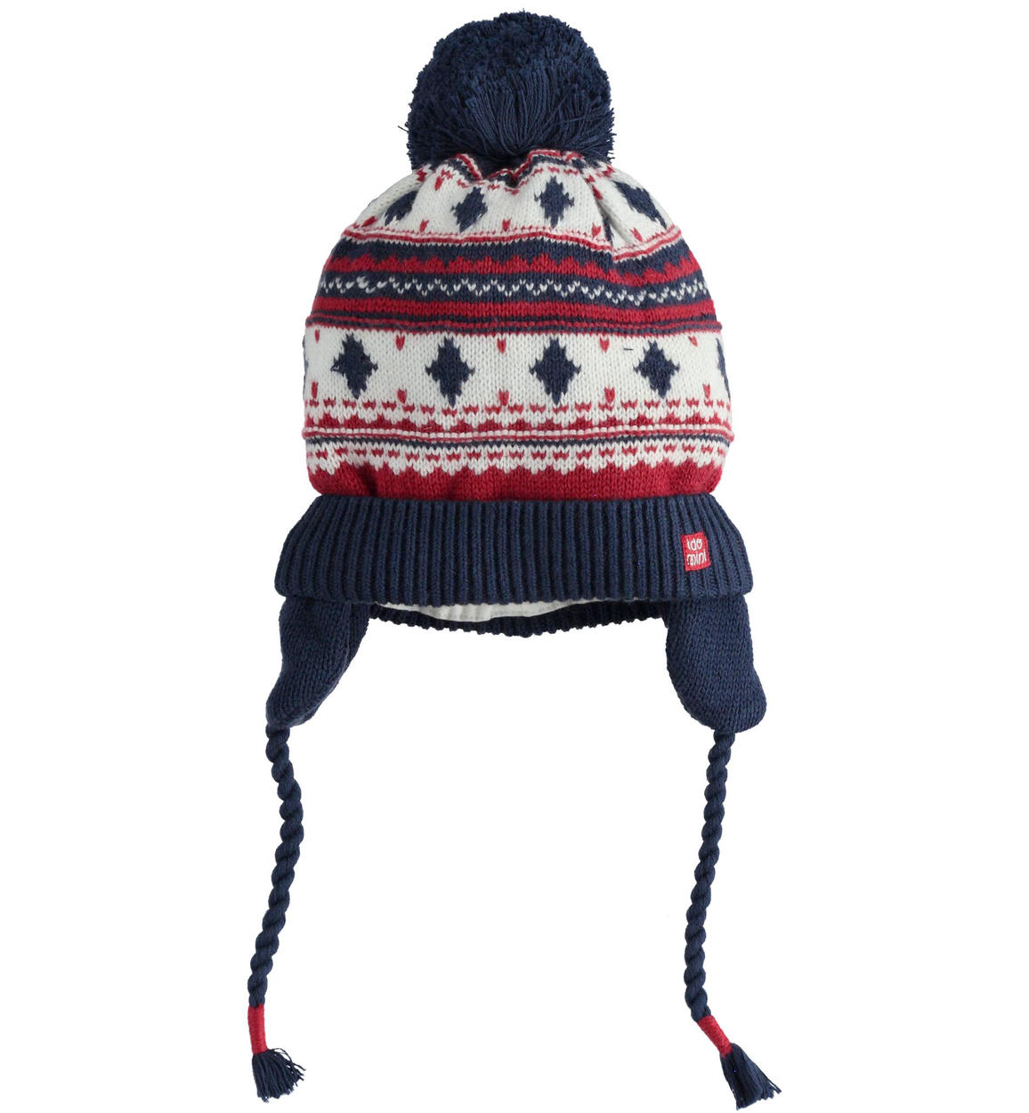 Cappello invernale neonato misto cotone e lana con paraorecchie per neonato  da 0 a 18 mesi iDO